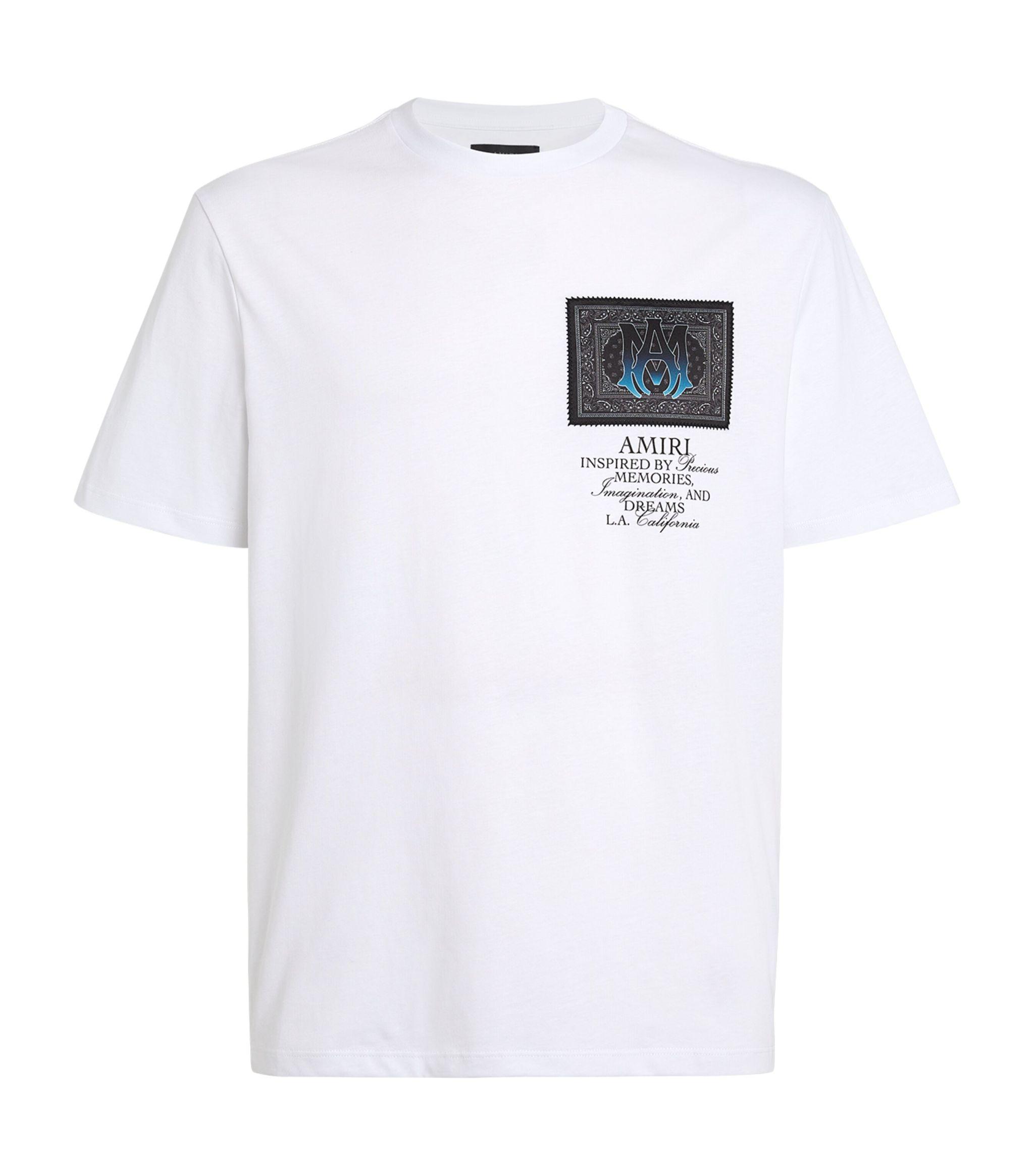 AMIRI Cotton Bandana Print Shirt - White - XS