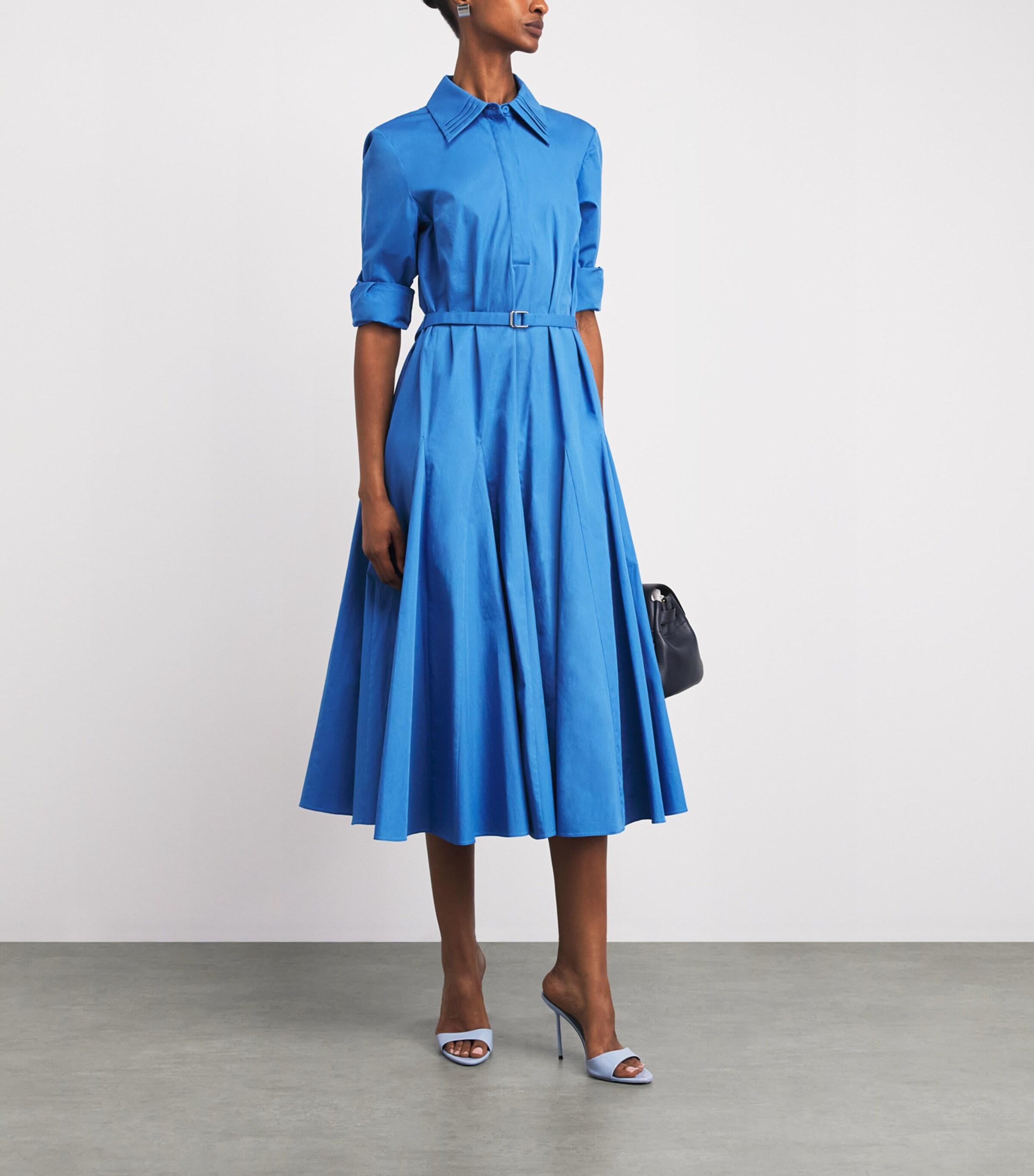 emilia wickstead shirt dress Iwona Dress In Pink Summer Wool