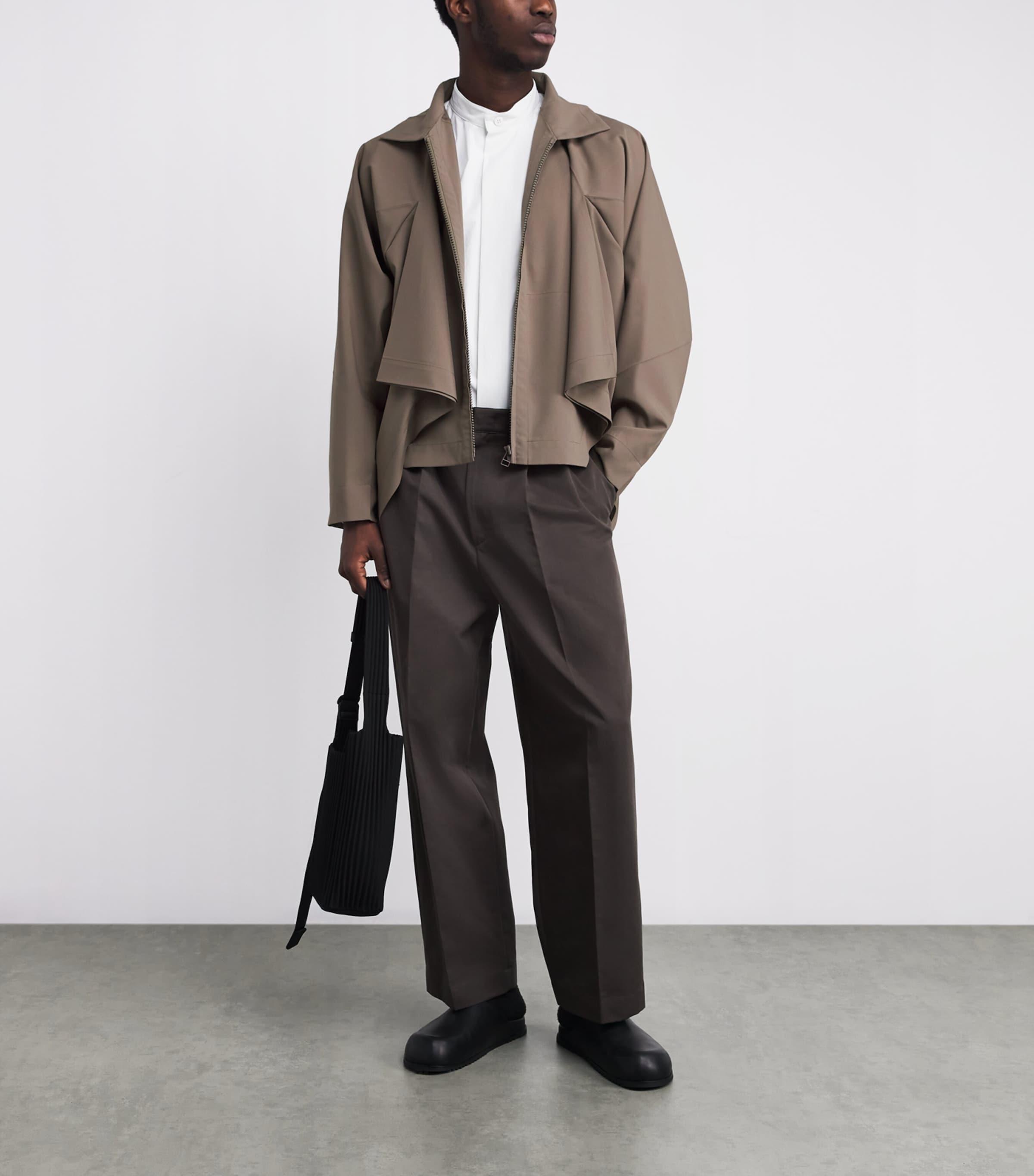 IM MEN Hybrid Flat Drape Jacket in Brown for Men | Lyst