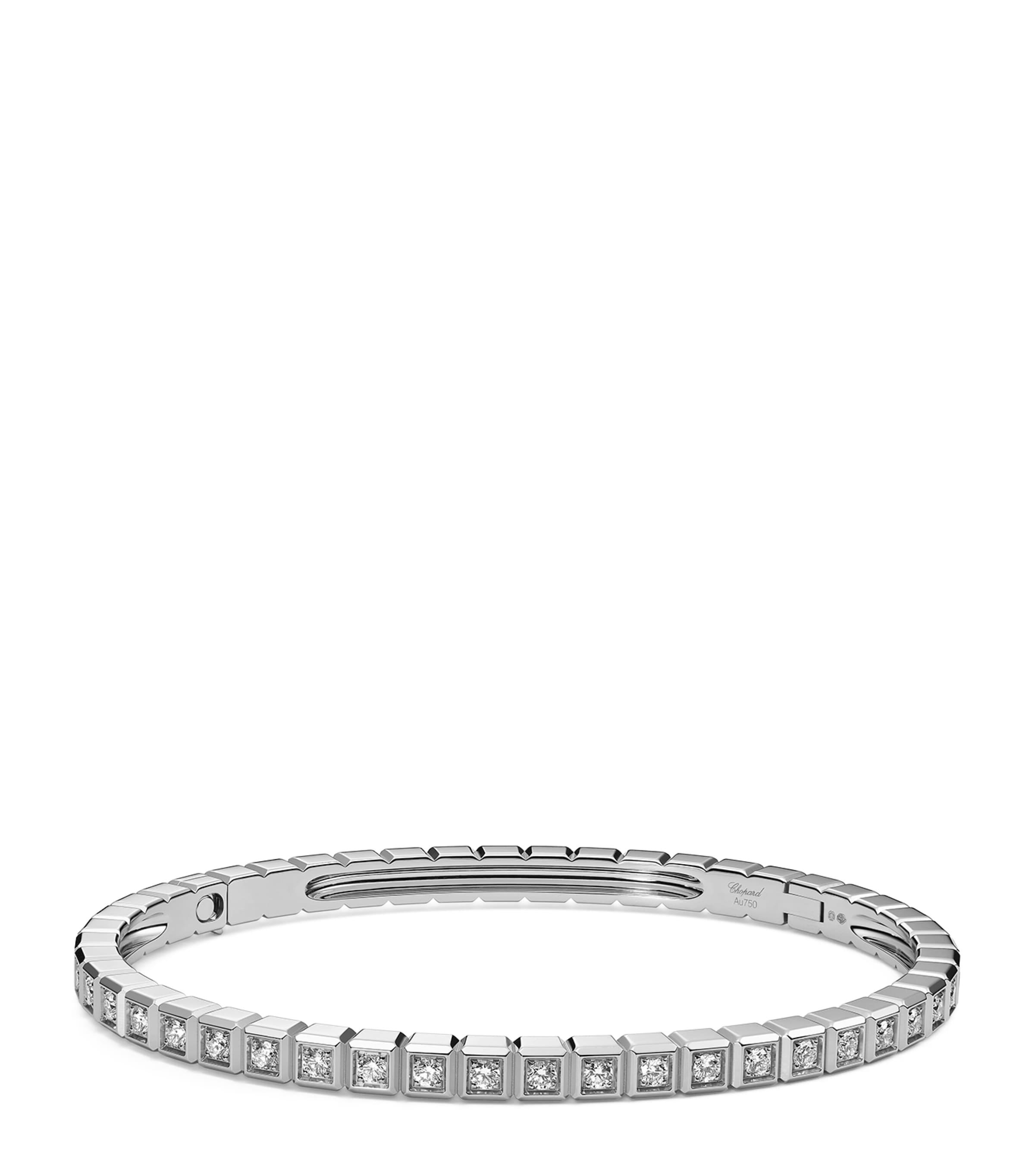 Chopard And Diamond Ice Cube Bracelet in White Lyst UK