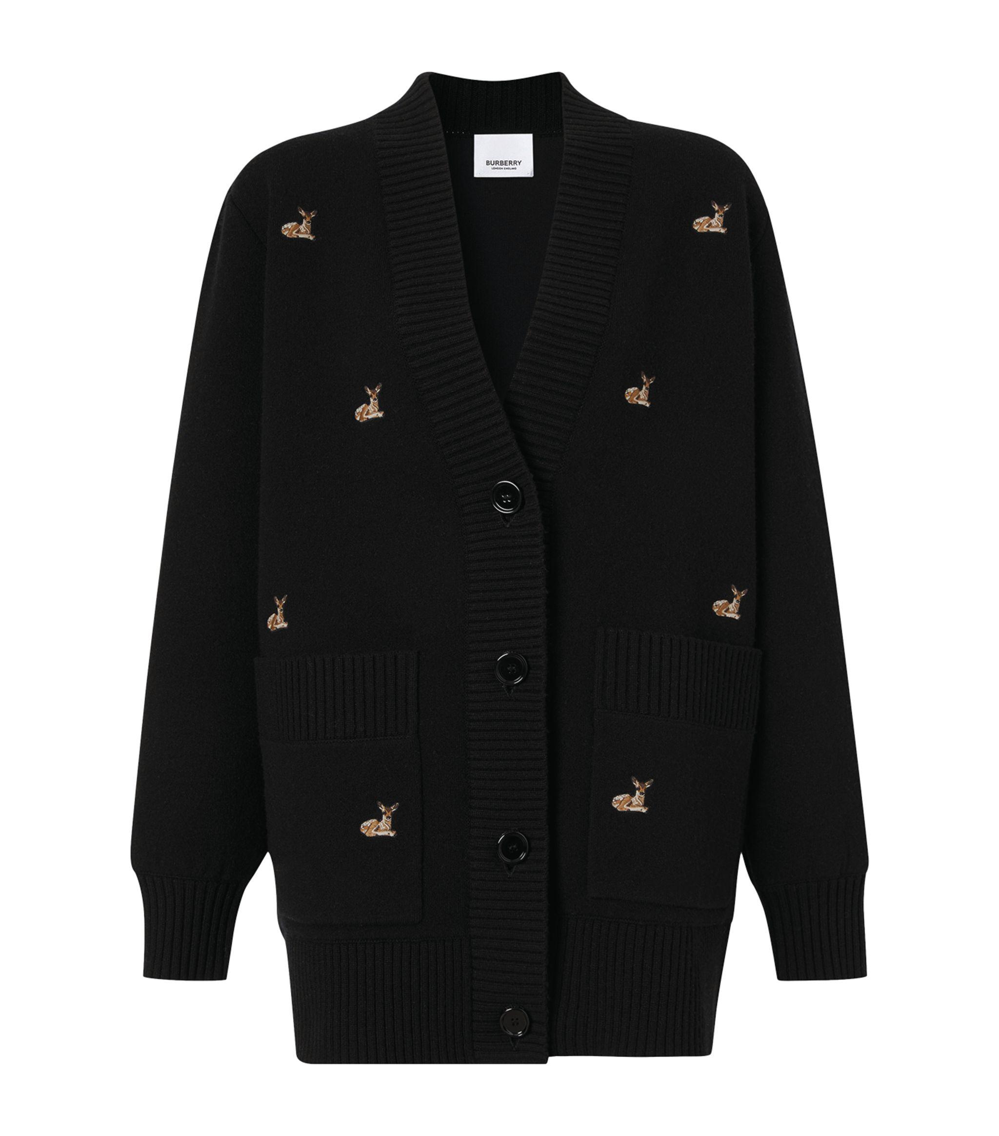 burberry deer sweater
