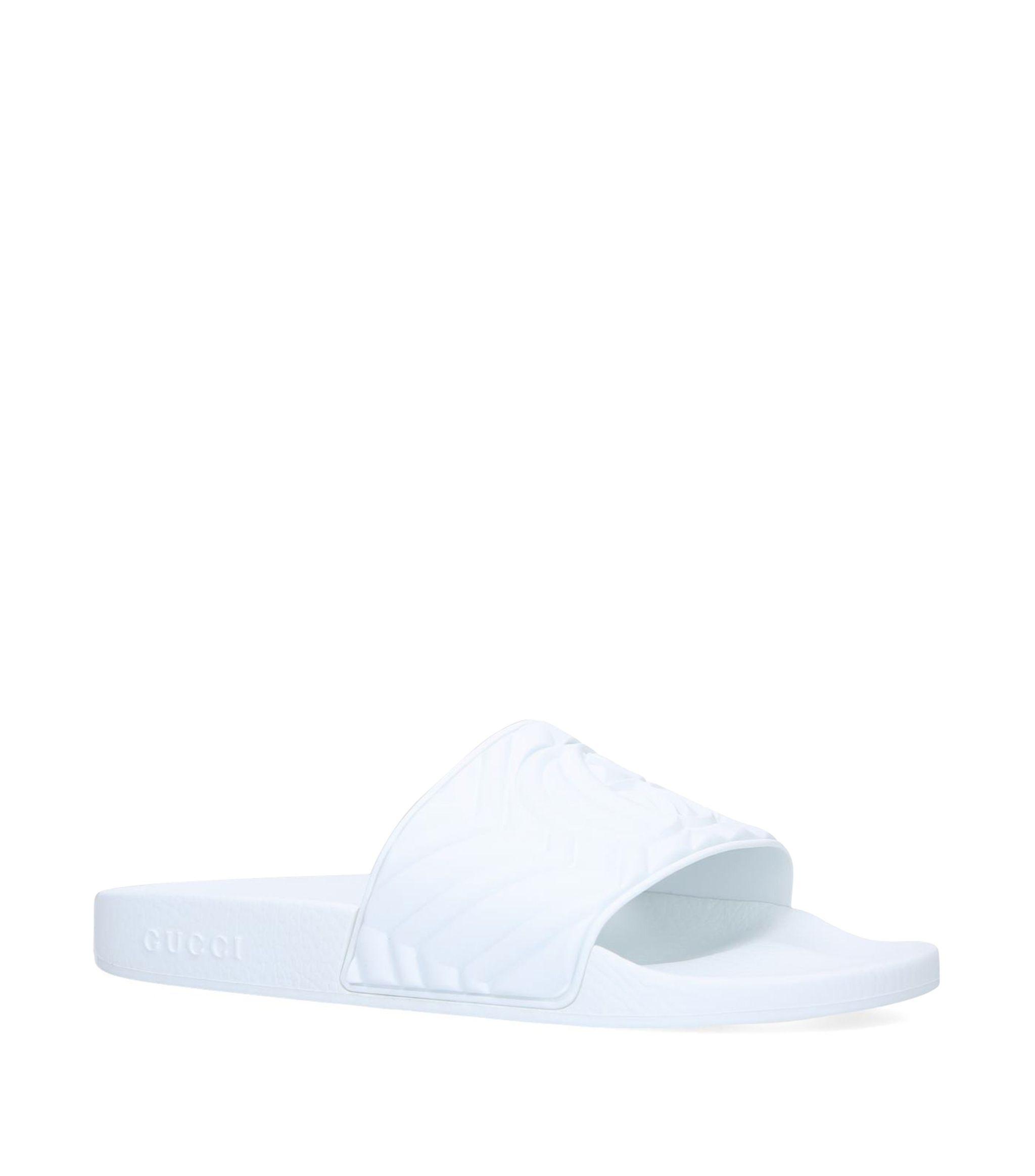 white gucci slides mens