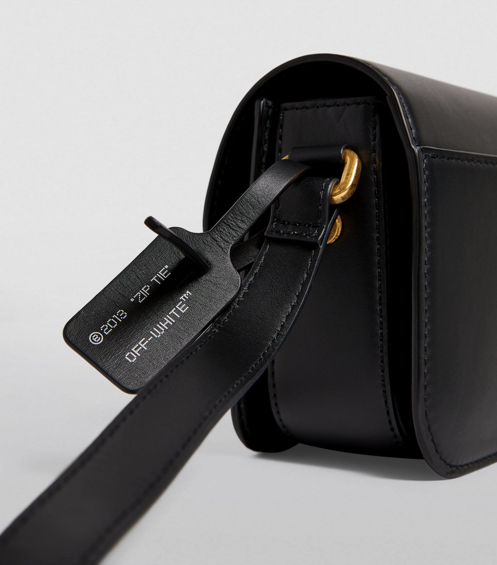 Off-White Booster Medium Leather Shoulder Bag