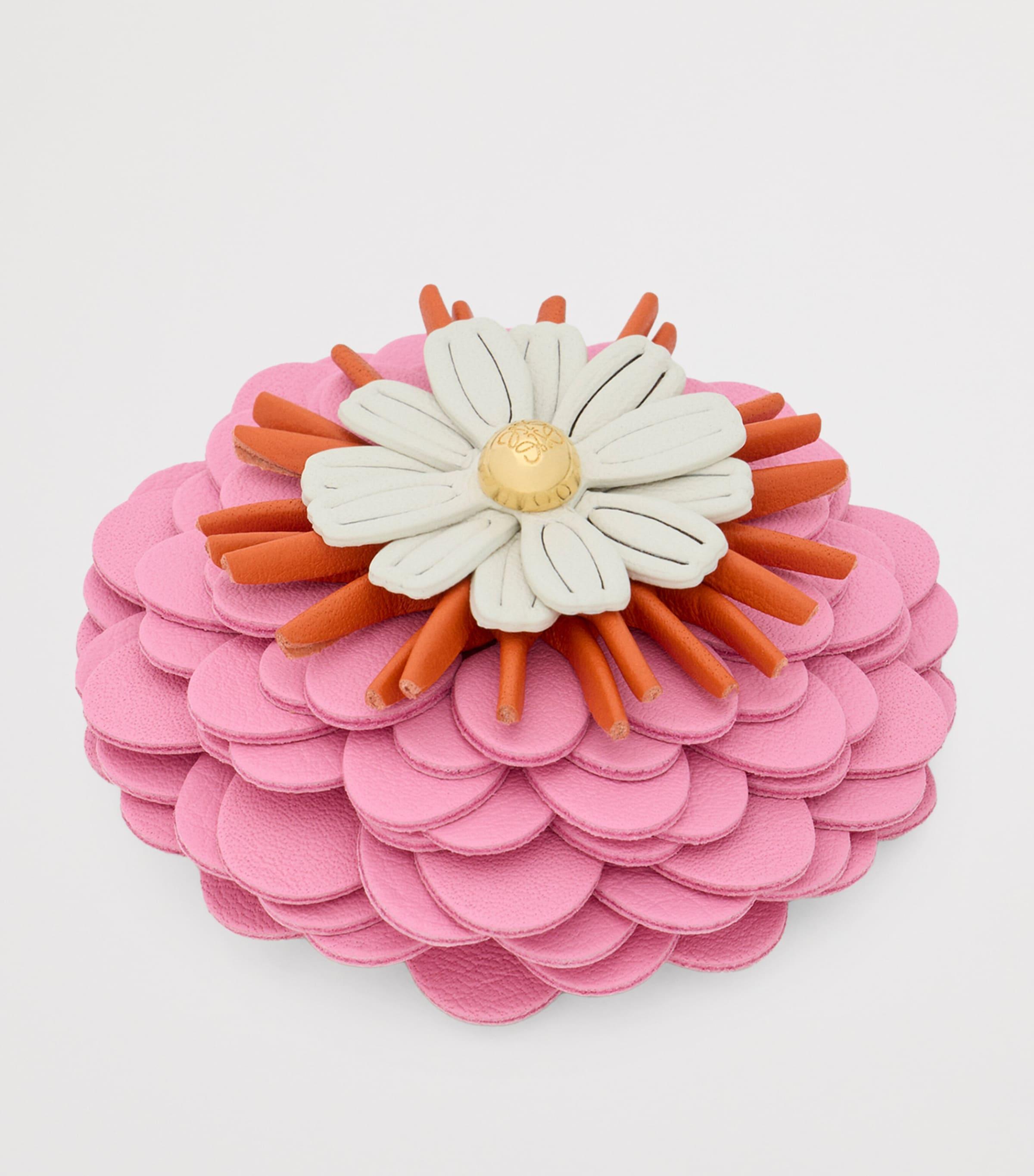 Loewe X Paula's Ibiza Calfskin Flower Pin Charm in Pink | Lyst
