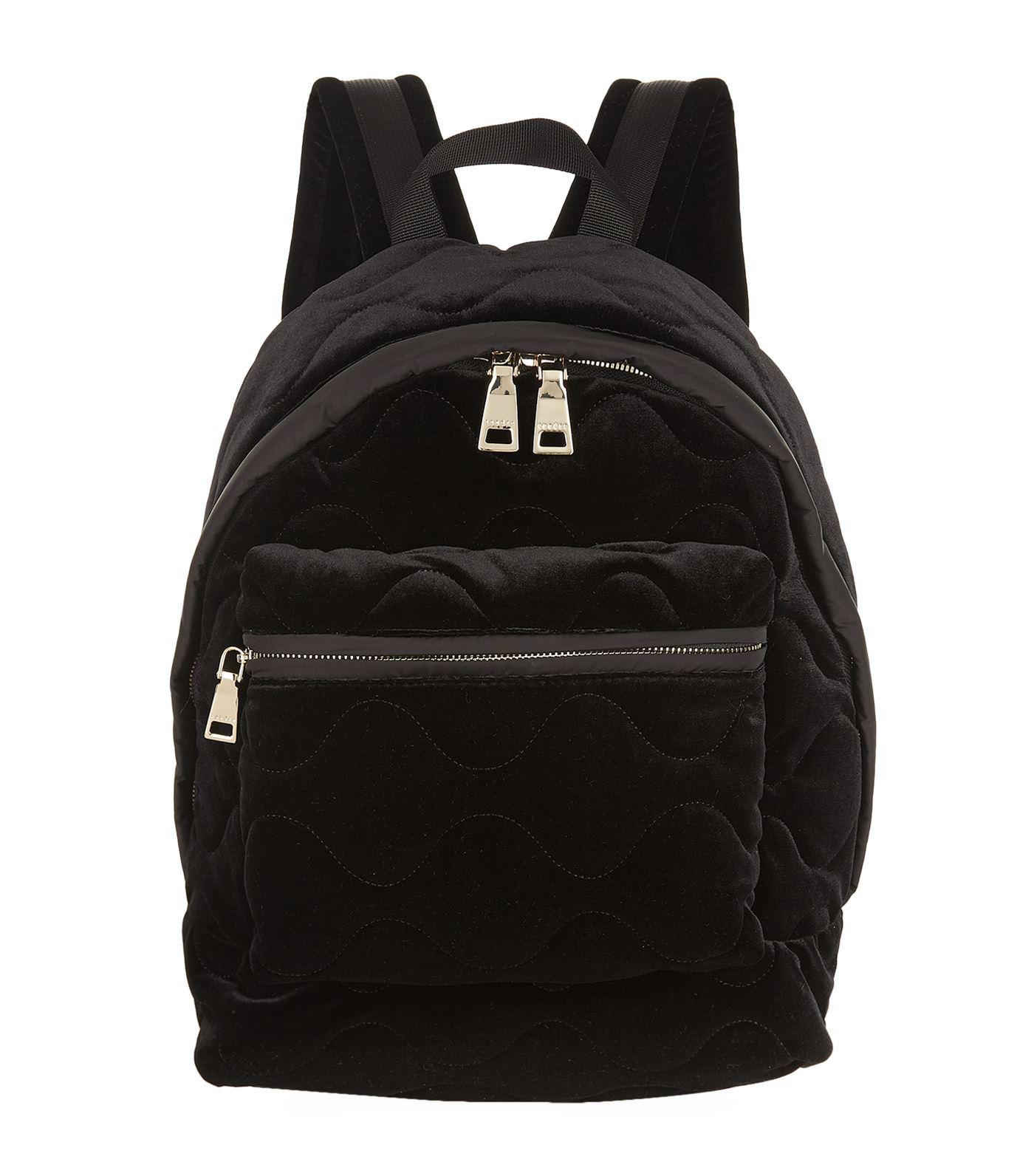 sandro velvet backpack