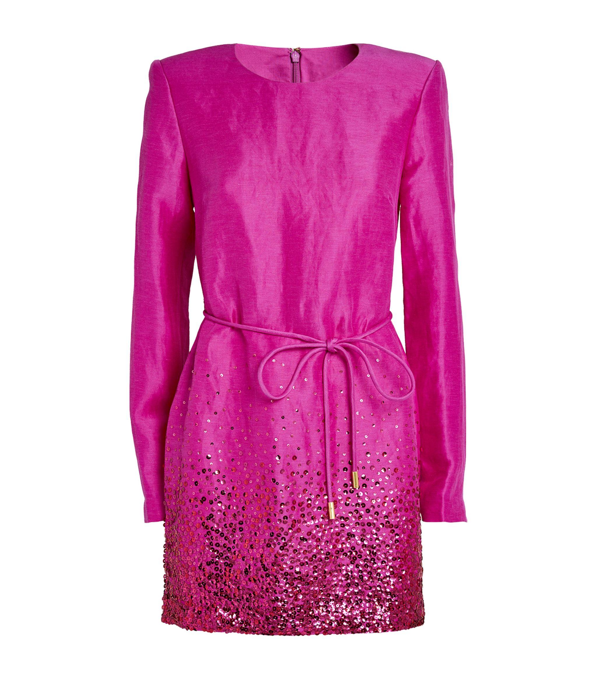 Aje. Embellished Reflection Mini Dress in Pink | Lyst