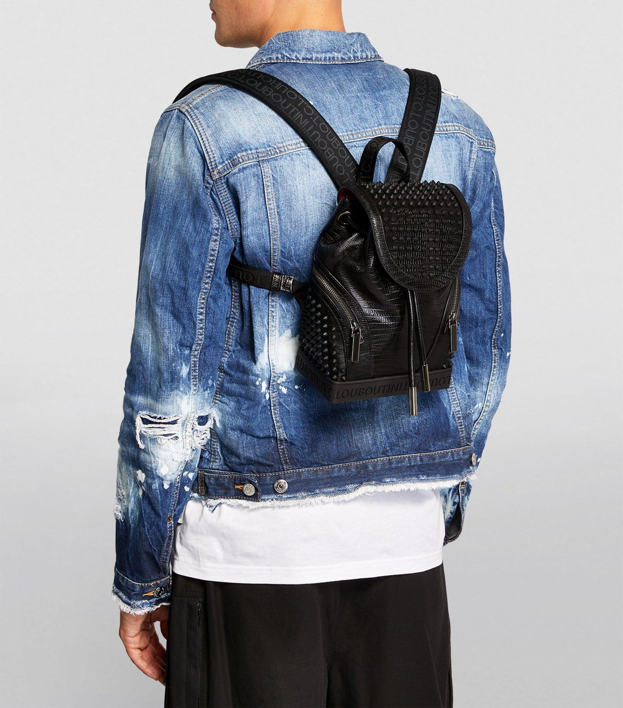 Shop Christian Louboutin Explora Funk Leather Backpack