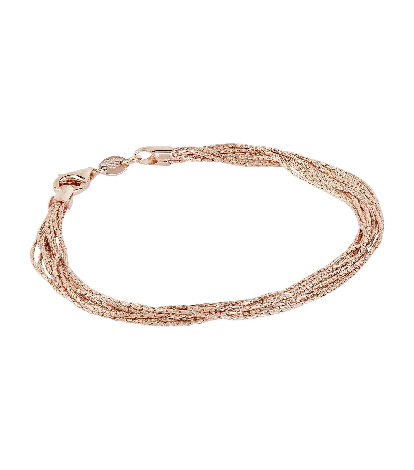 Links Of London Rose Gold Silk 10 Row Bracelet In Metallic Lyst Links Of London Rose Gold Silk 10 Row Bracelet In Metallic Lyst