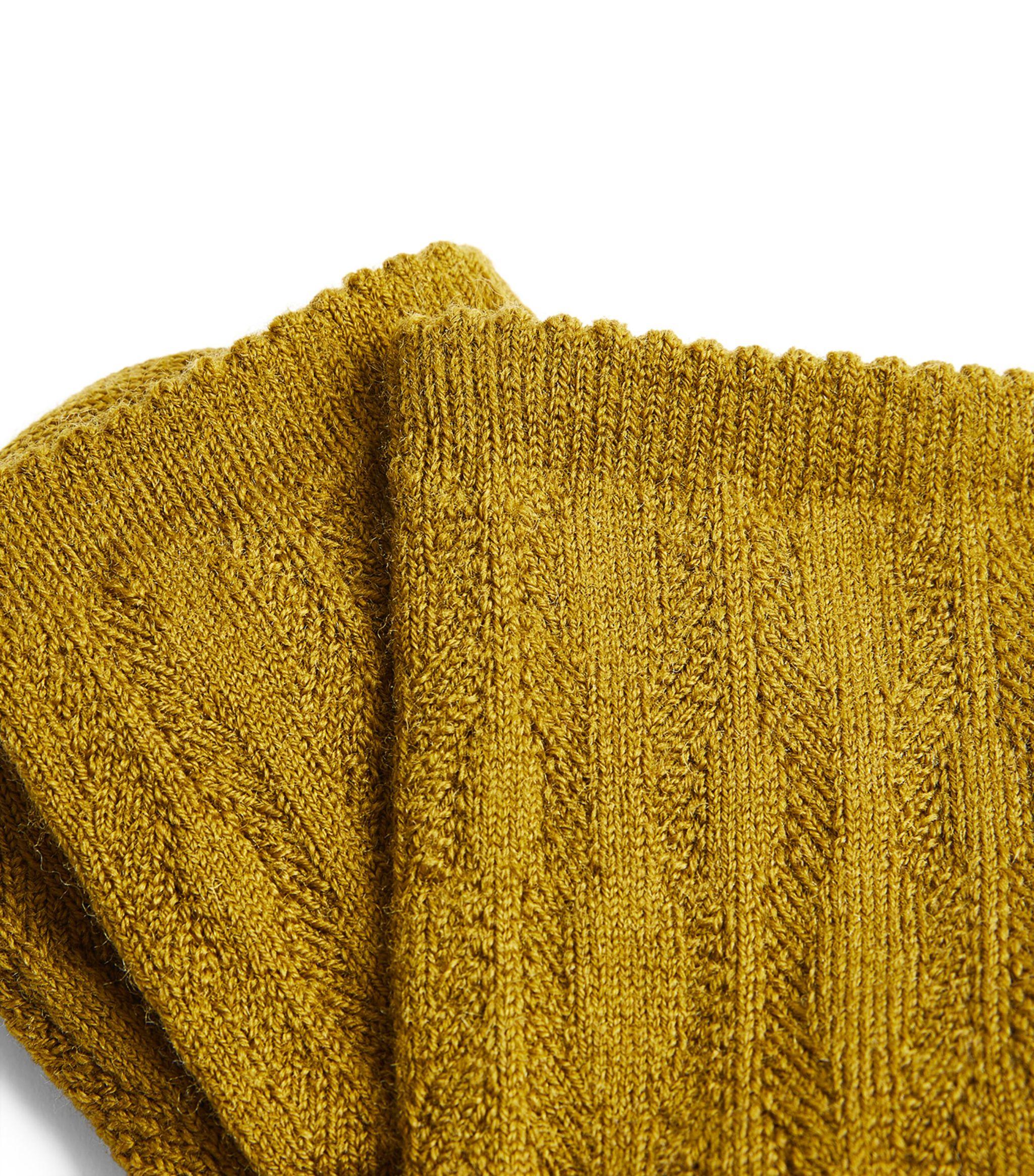 Wool-blend Home Socks in Yellow Lyst
