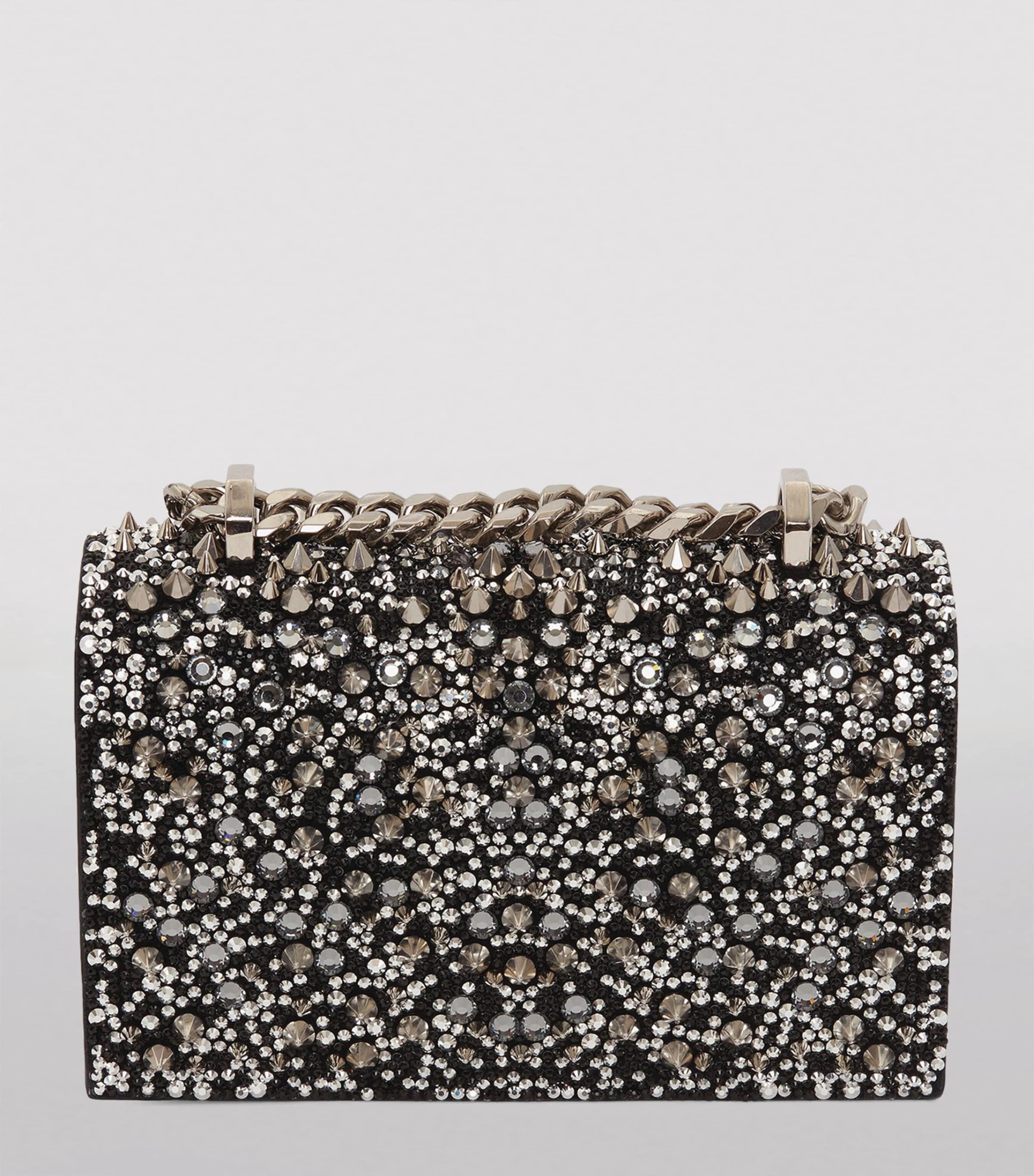 McQueen Mini Leather Jewelled Satchel in Black Lyst UK