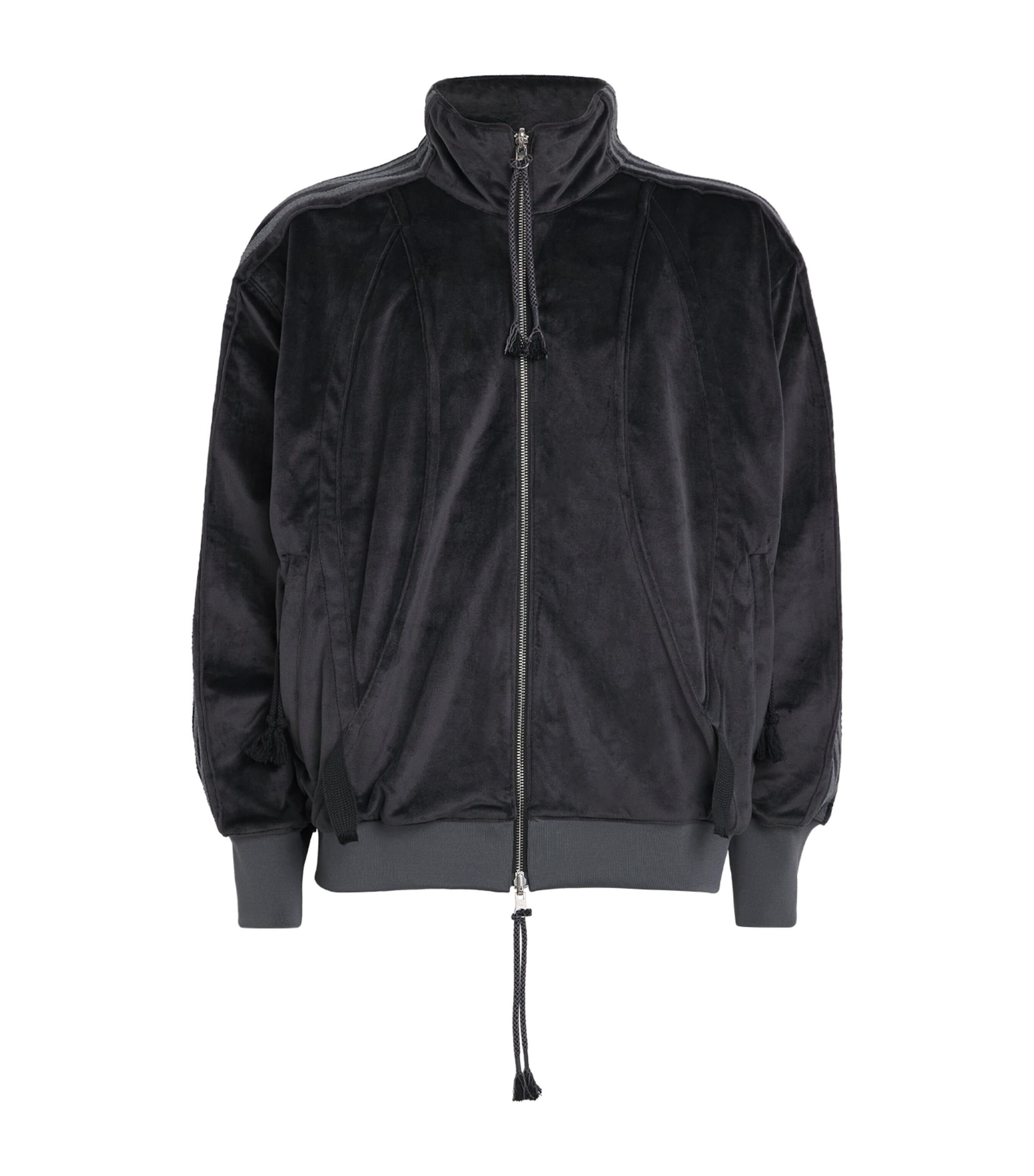 adidas Originals X Song For The Mute Velvet Track Jacket in Black