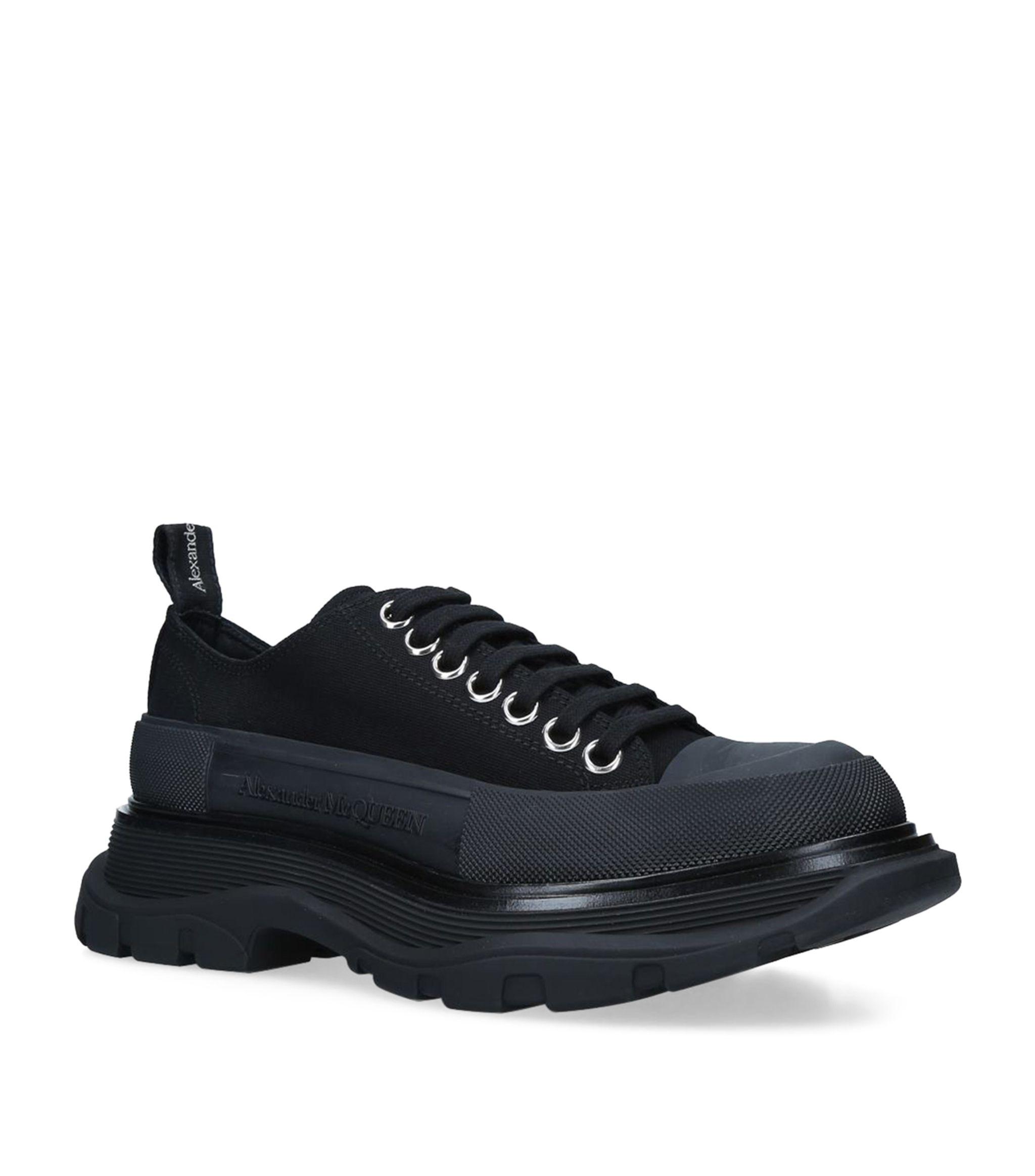 alexander mcqueen tread slick platform sneakers
