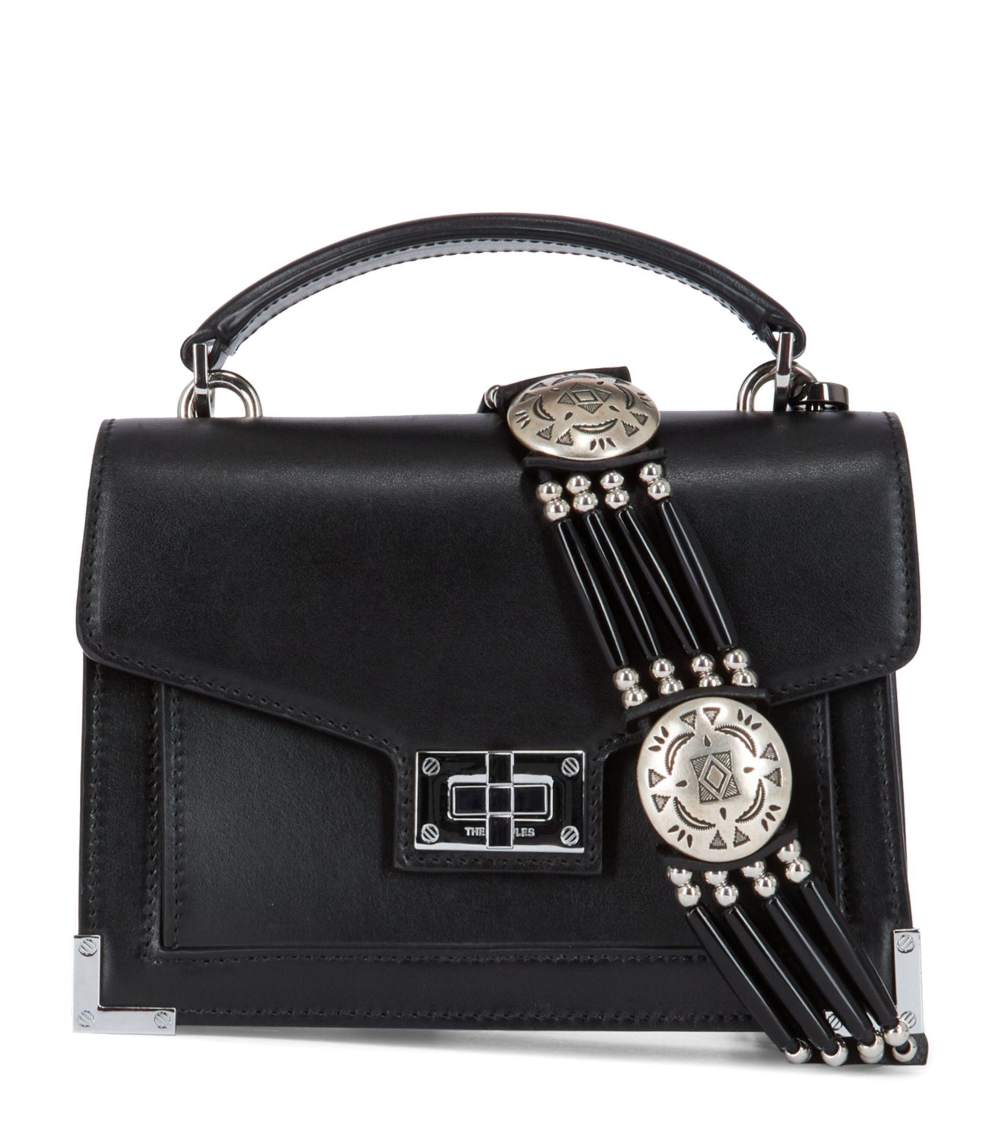 The Kooples Small Leather Emily Bag in Black | Lyst