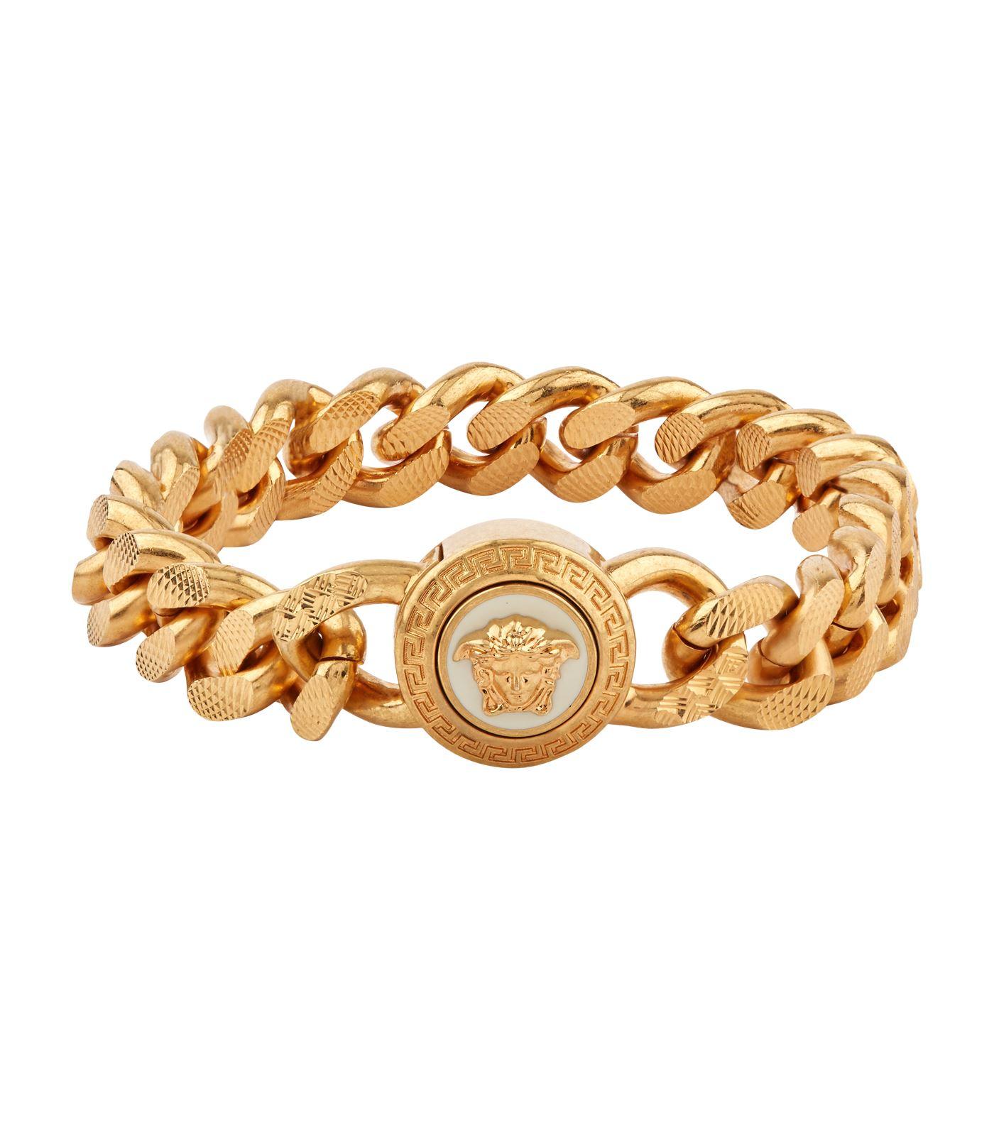 Versace Medusa Chain Bracelet in Gold (Metallic) for Men - Lyst