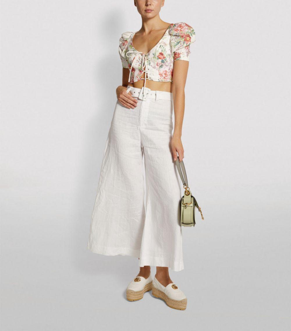 zimmermann bells tie crop top