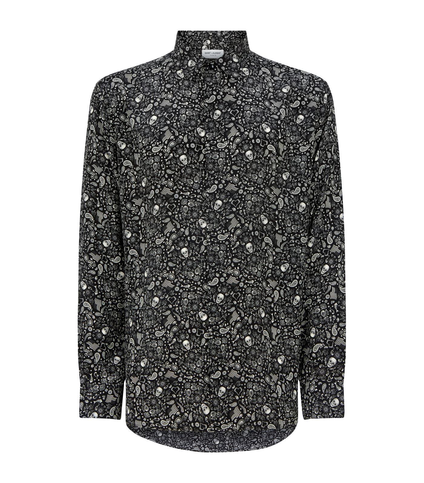 saint laurent paisley shirt