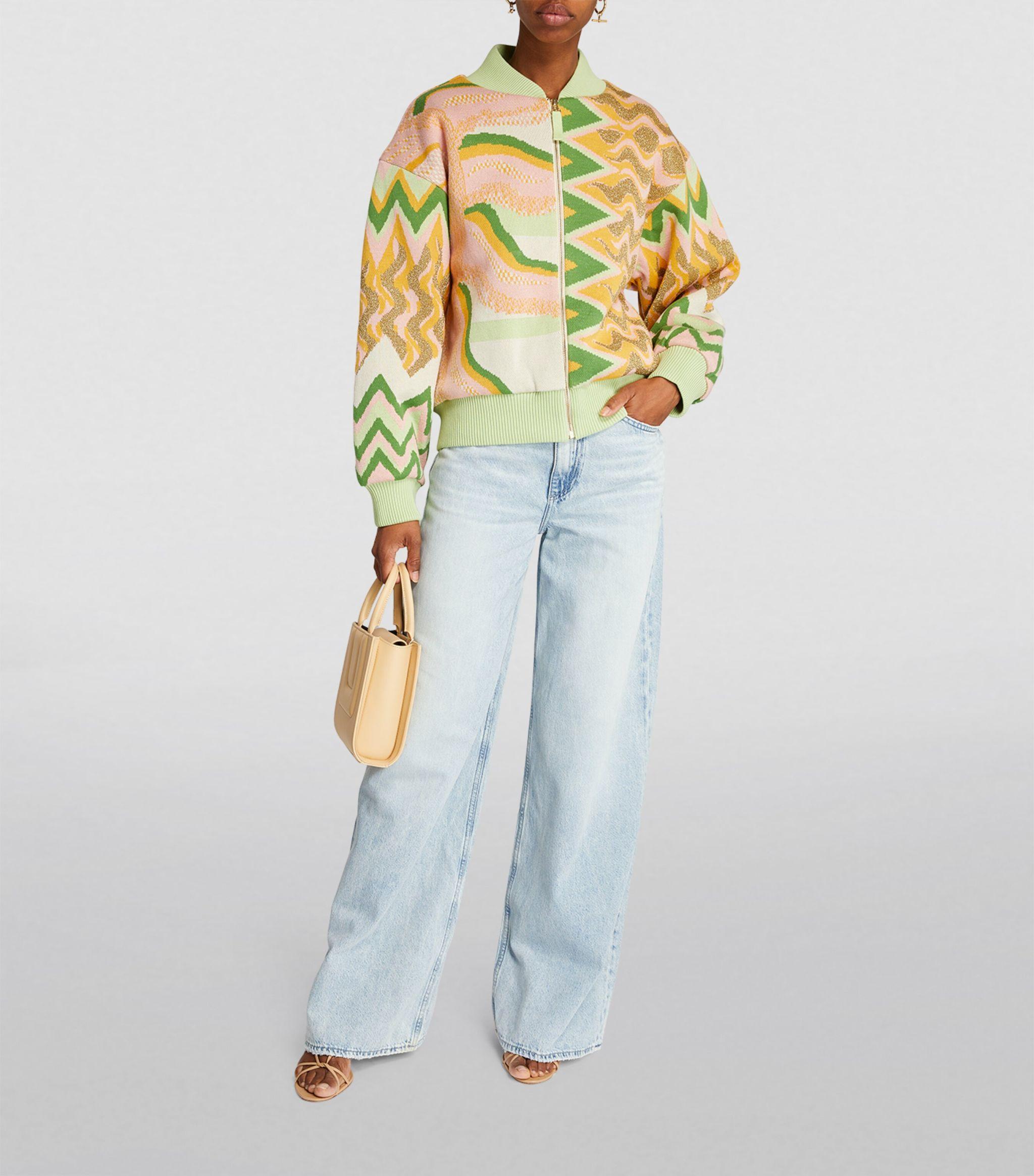 Hayley Menzies Cotton Jacquard Under The Sun Bomber Jacket in Green | Lyst UK Hayley Menzies Cotton Jacquard Under The Sun Bomber Jacket in Green | Lyst UK