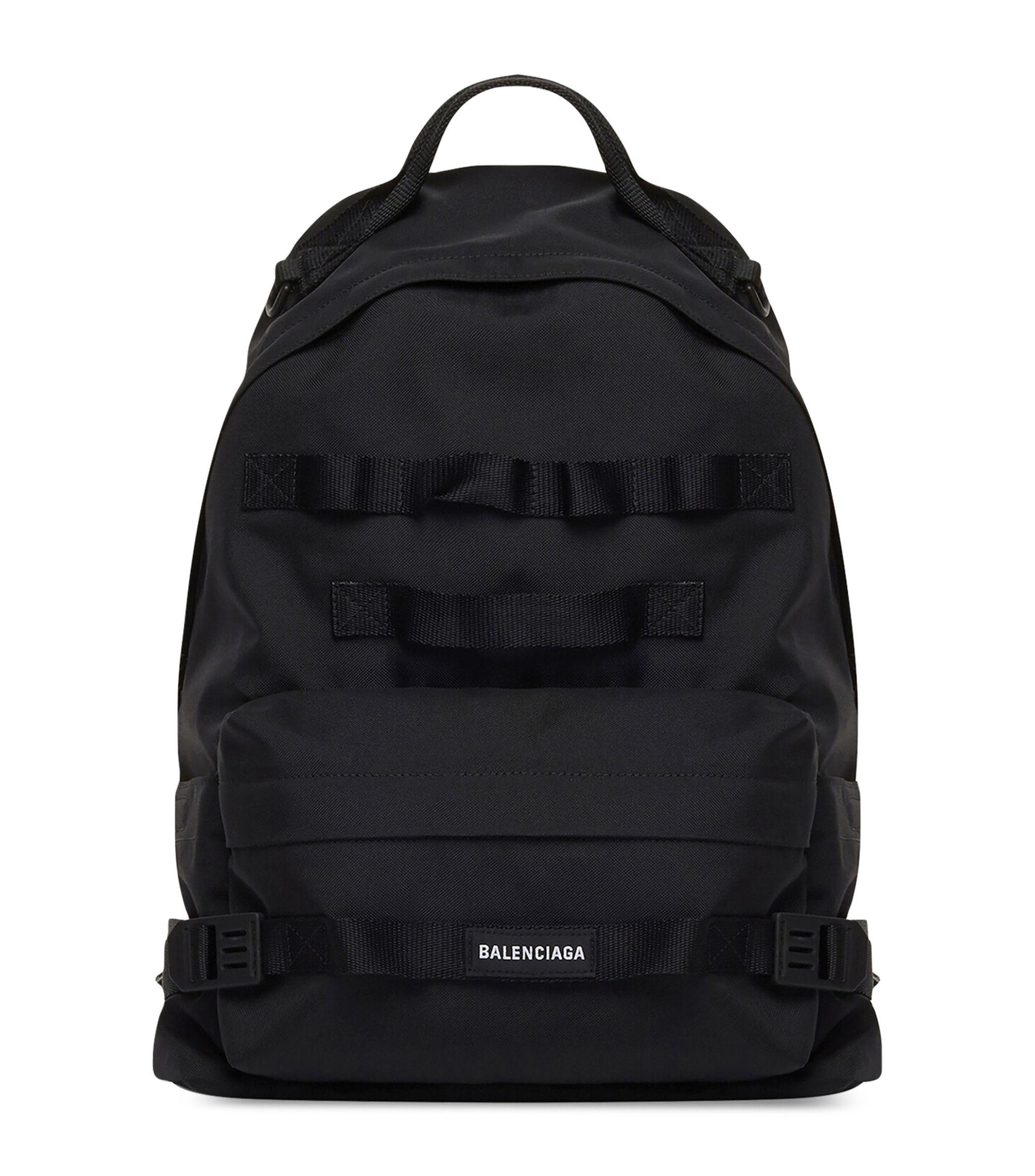 Balenciaga Medium Army Backpack in Black for Men Lyst