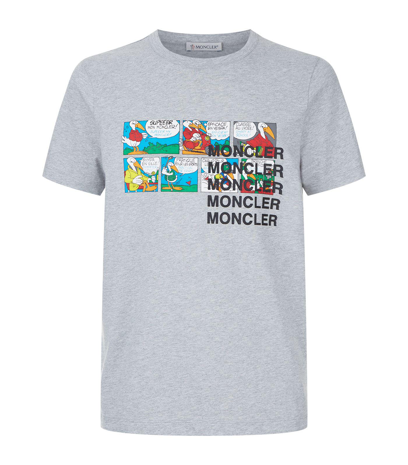 Moncler Cotton Cartoon Print T-shirt in 