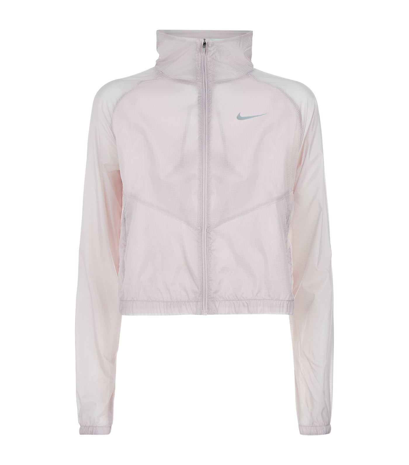 Nike Transparent Jacket in Pink | Lyst Canada
