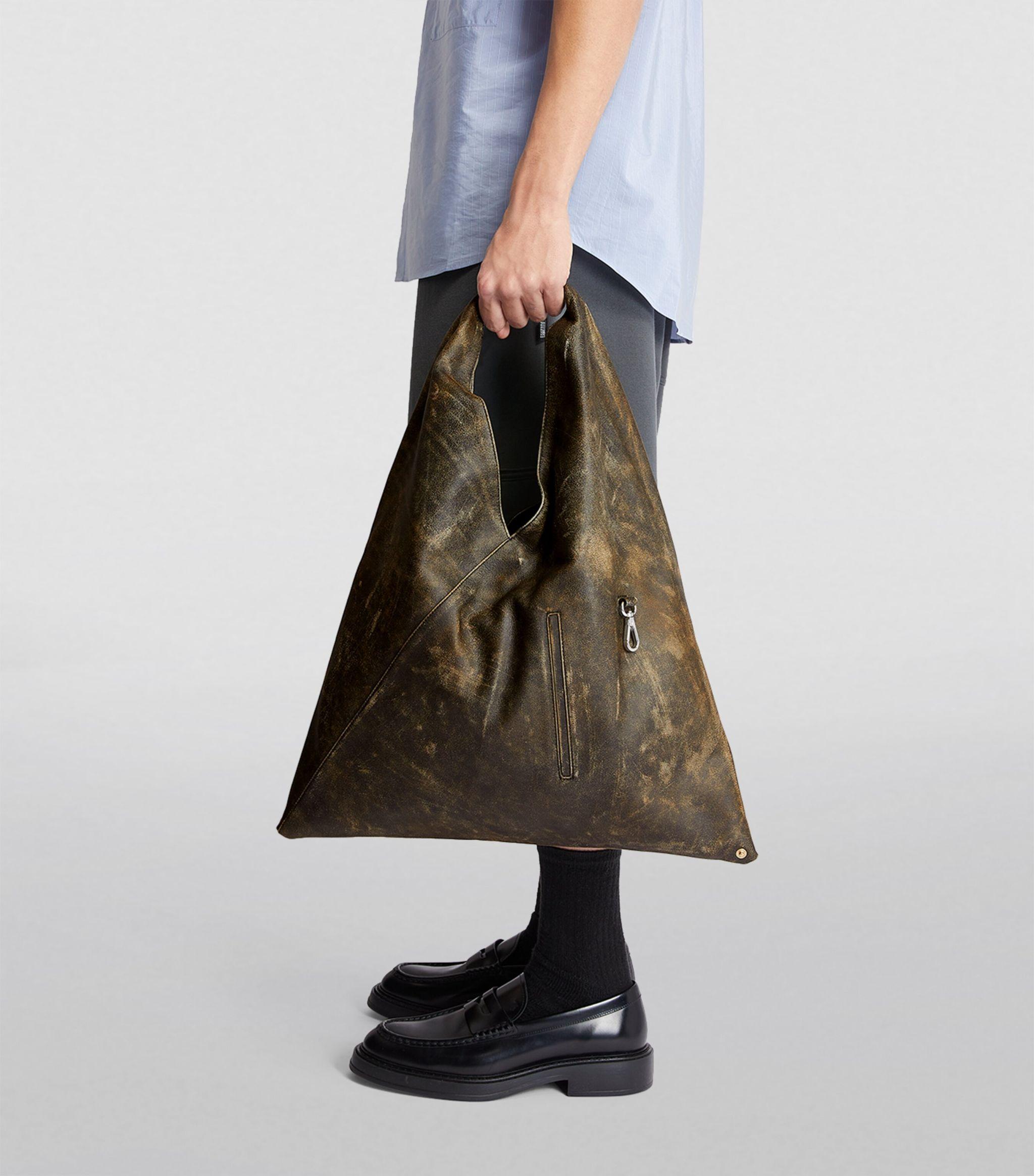 MM6 by Maison Margiela Camouflage Japanese Tote Bag in Brown for