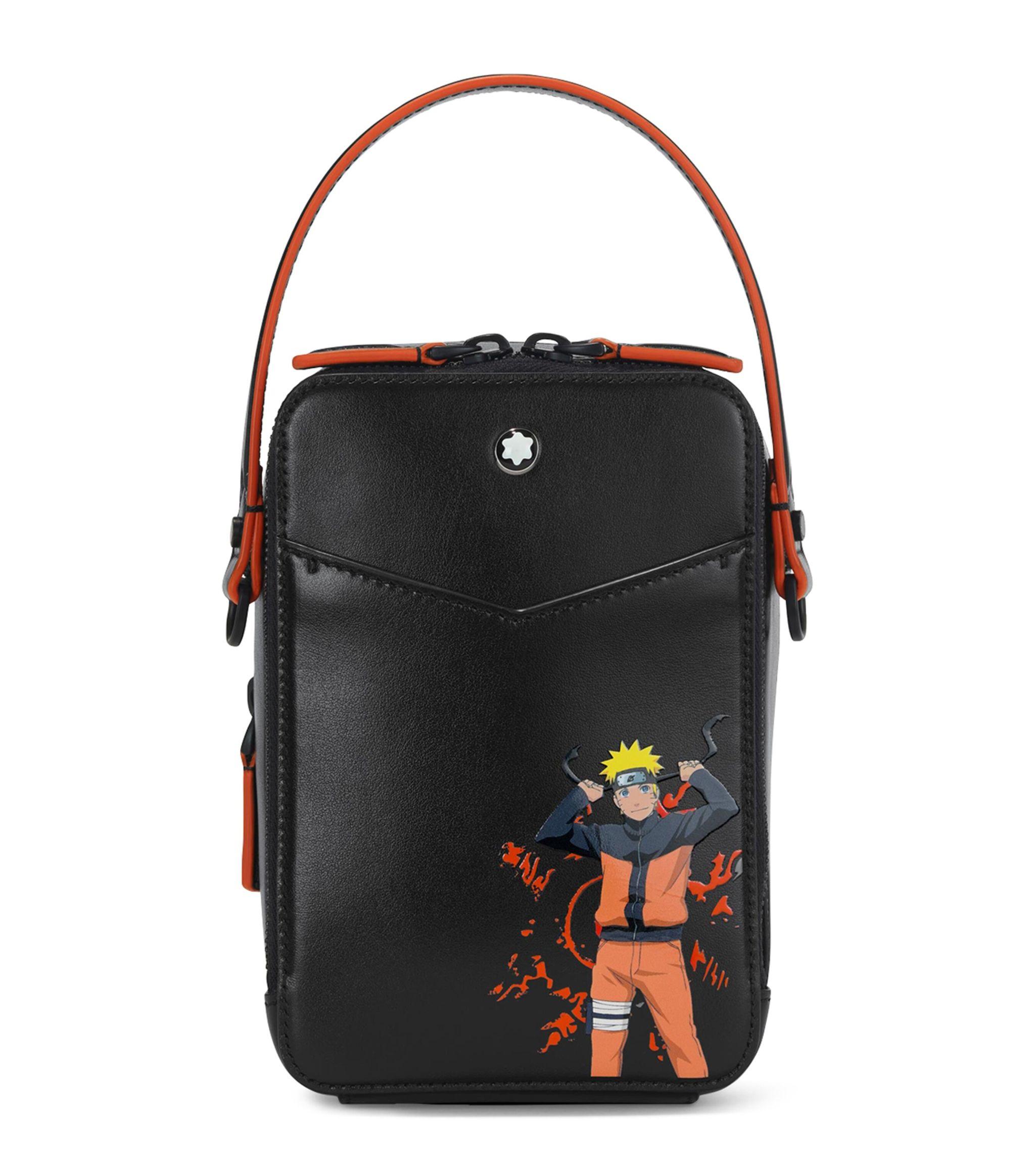 Montblanc X Naruto Leather Reporter Bag In Black For Men Lyst UK