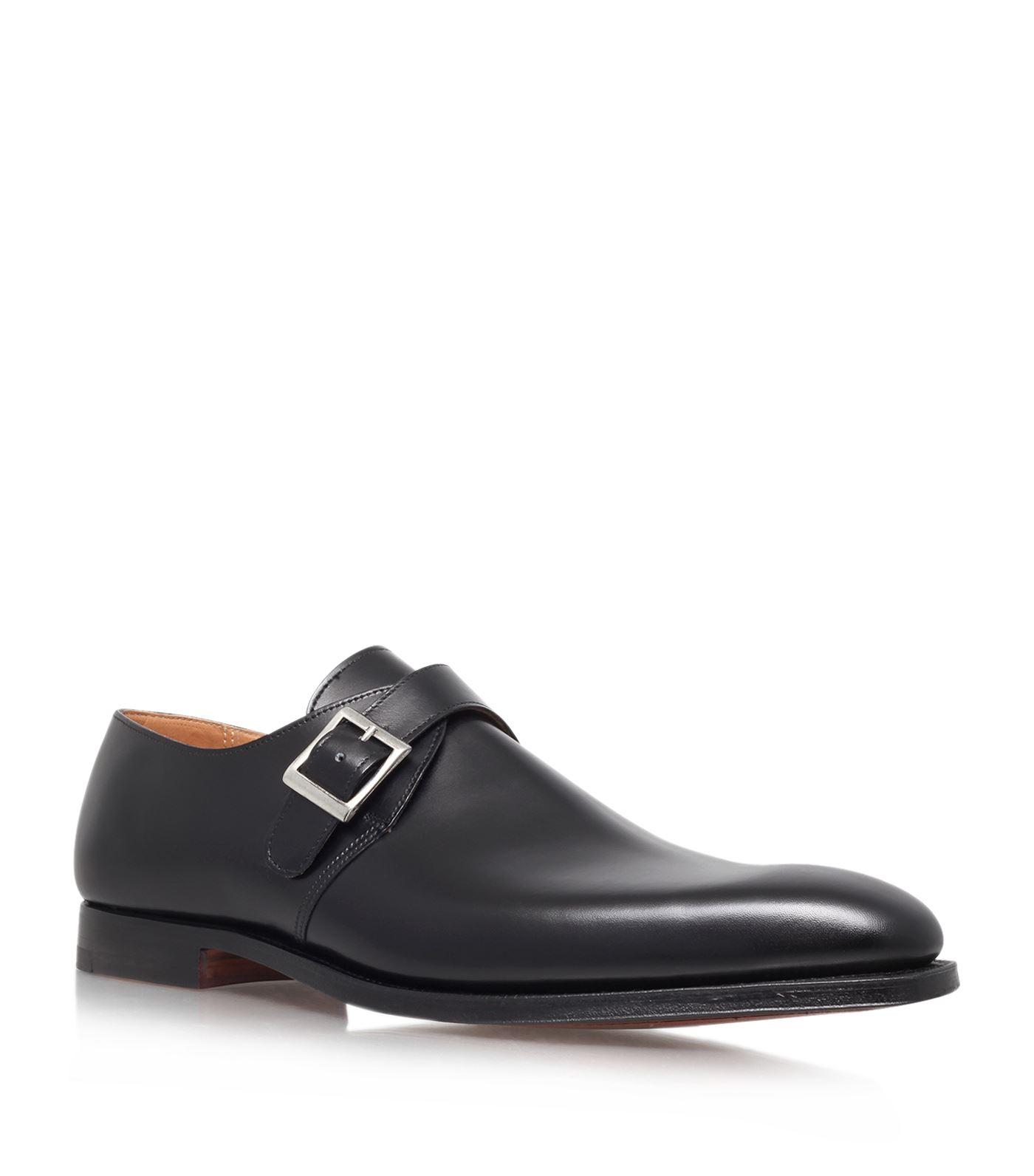 mens single monk strap shoes