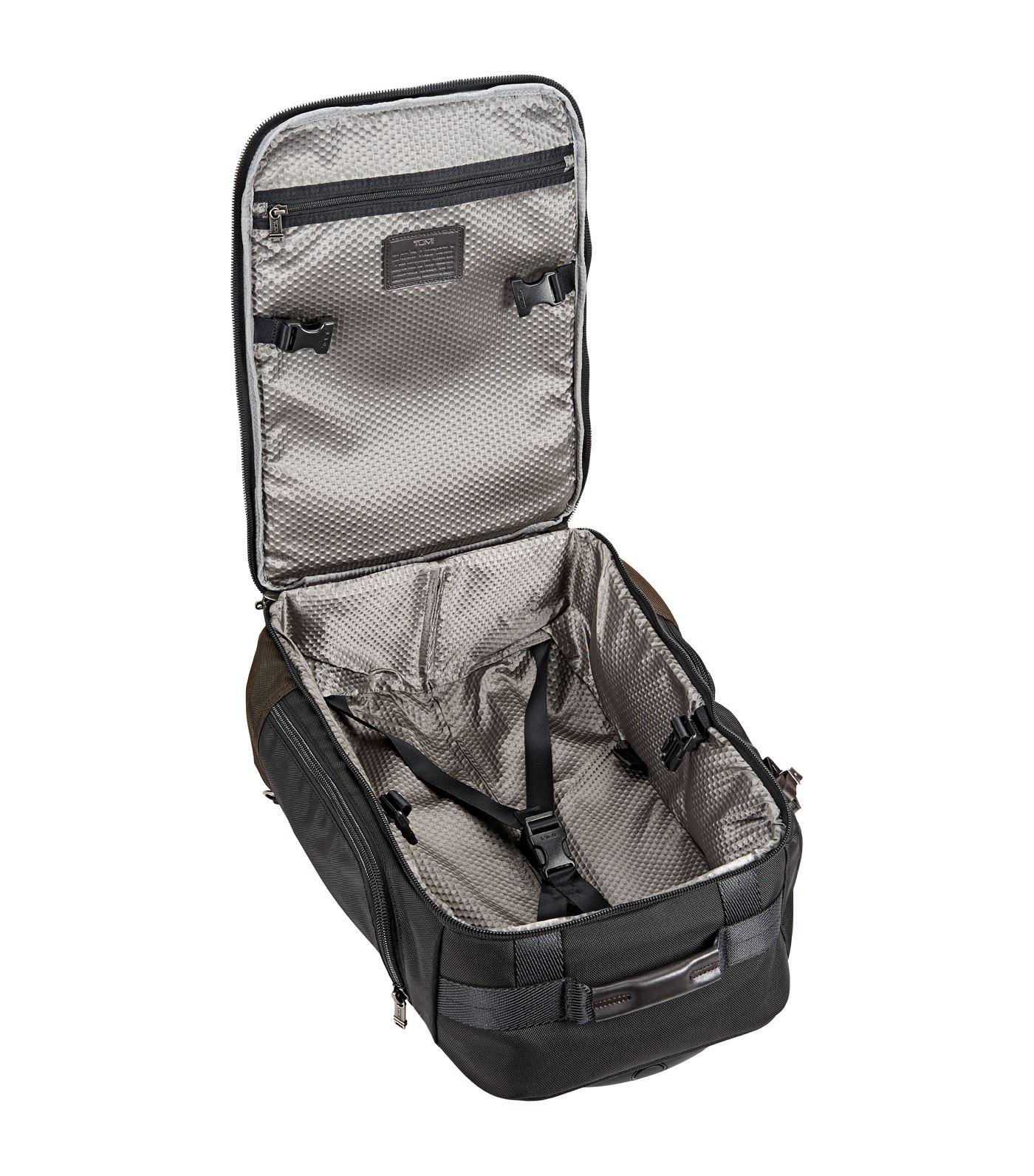 tumi alpha bravo peterson wheeled carry on backpack Tumi Alpha Bravo Peterson Wheeled Backpack in Black for Men
