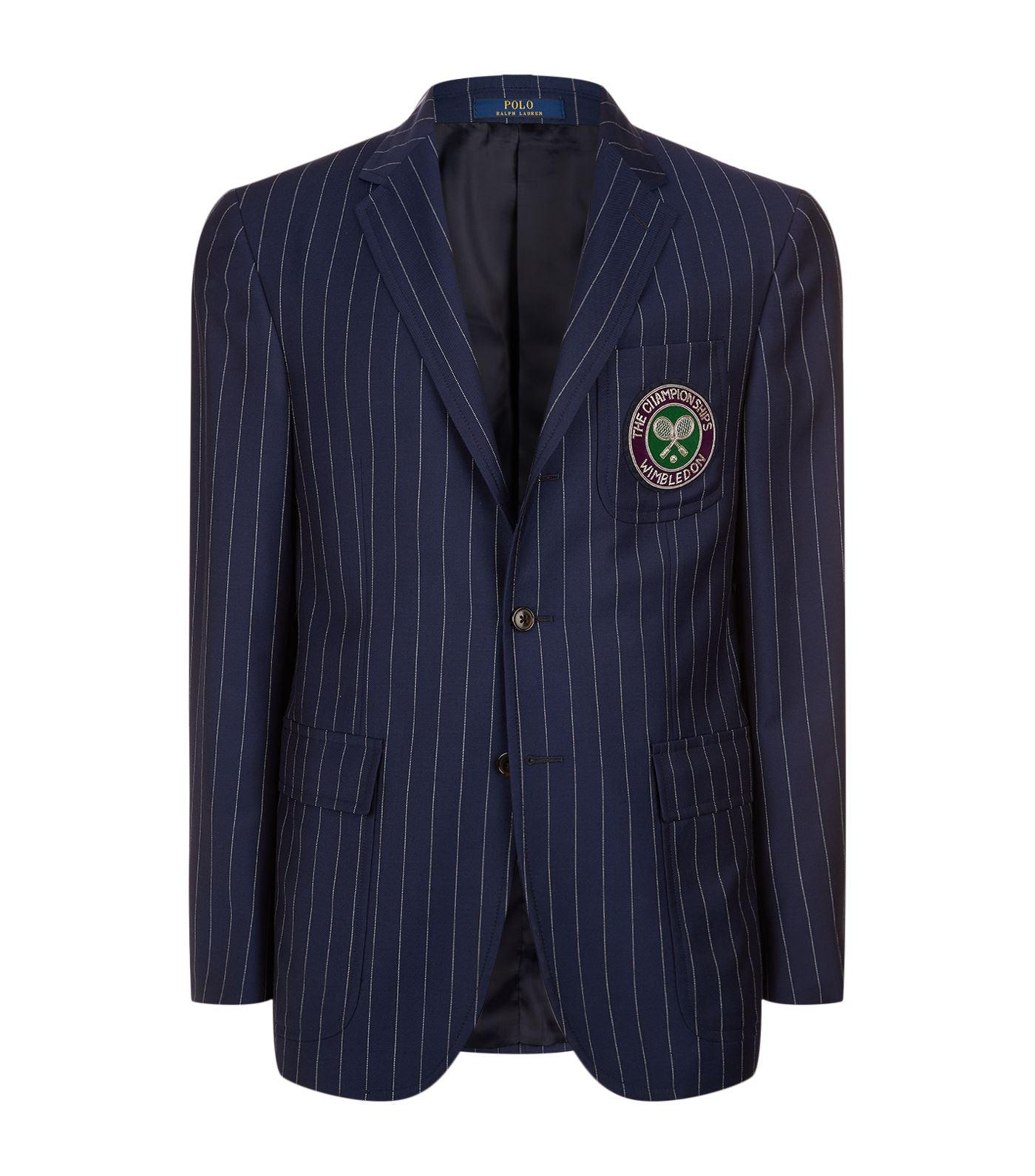 Polo Ralph Lauren Wimbledon Umpire Pinstripe Blazer in Blue for Men | Lyst