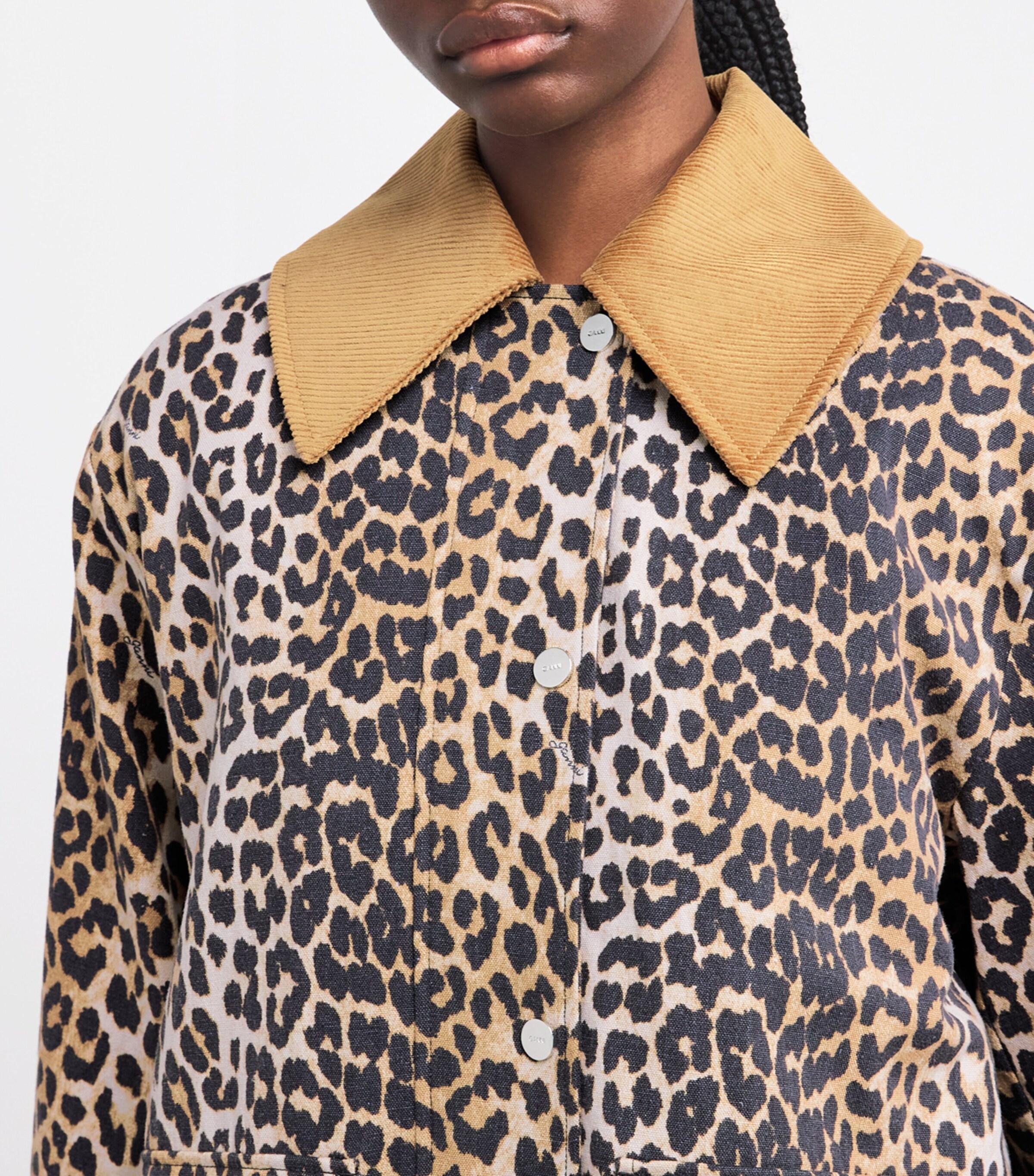 Cootie Corduroy Leopard CPO Jacket Leopard Corduroy Coat – mixMARKET24