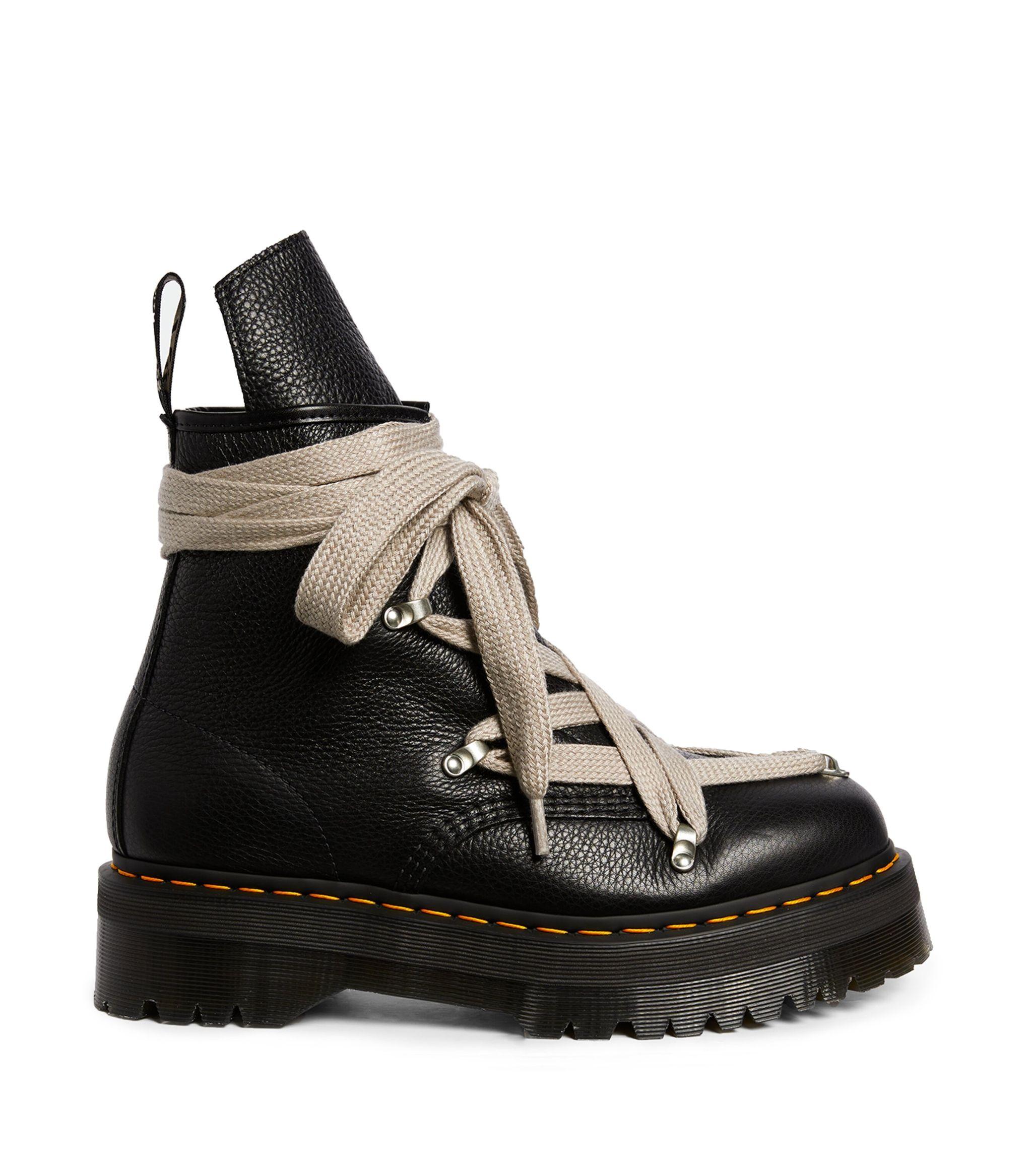 Rick Owens X Dr. Martens 1460 Lace-up Boots in Black for Men | Lyst