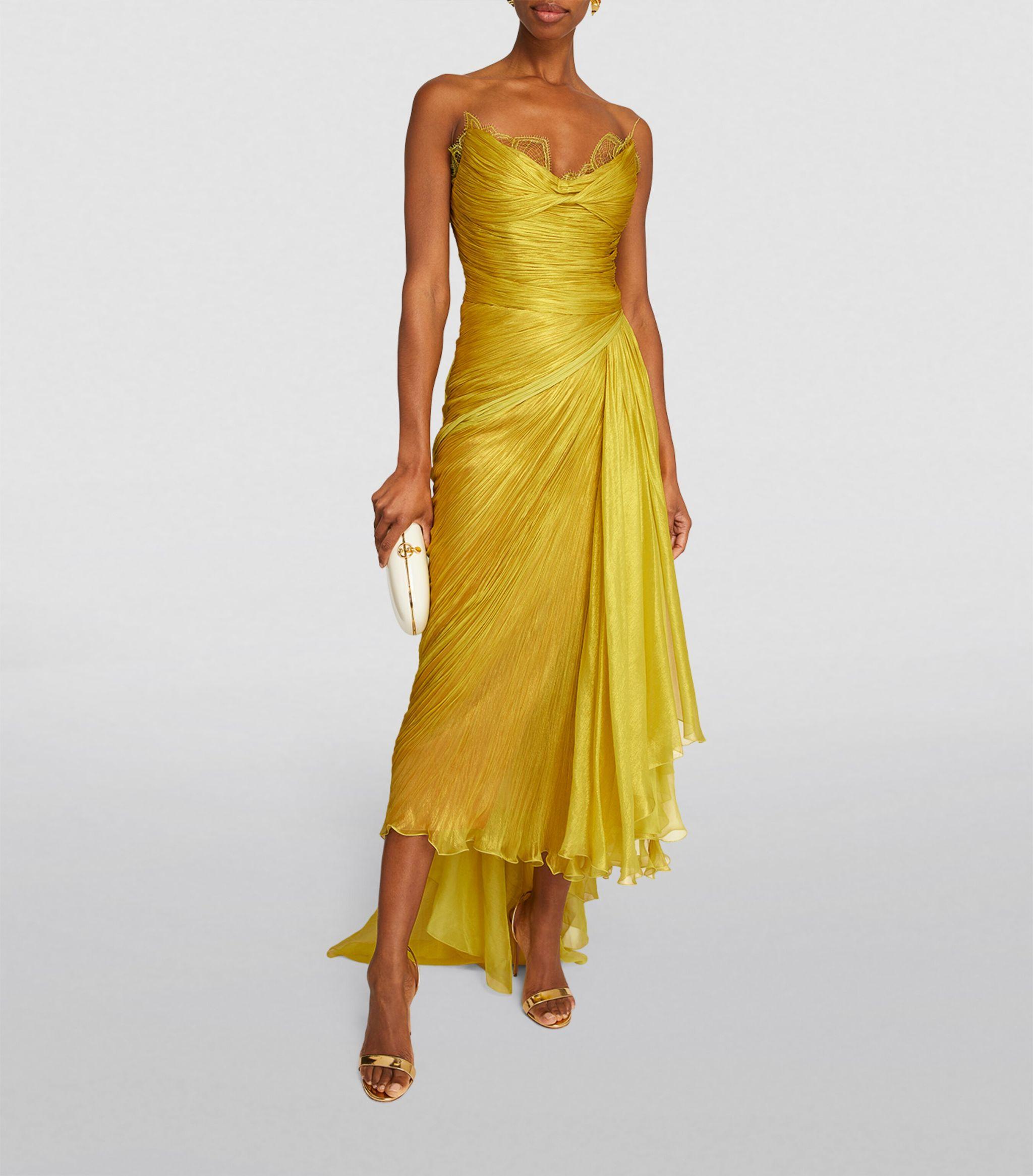 gold detailed dress Maria Lucia Hohan Demetra Midi Dress Shop Online – Maria Lucia Hohan –  Luxury Brand Outlet