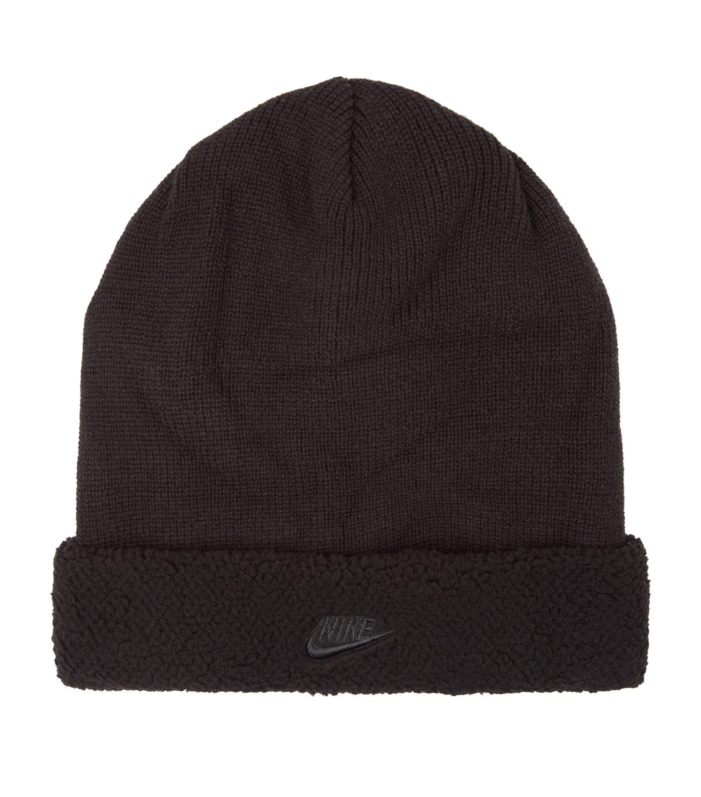 Nike Sherpa Fleece Beanie in Black for Men | Lyst