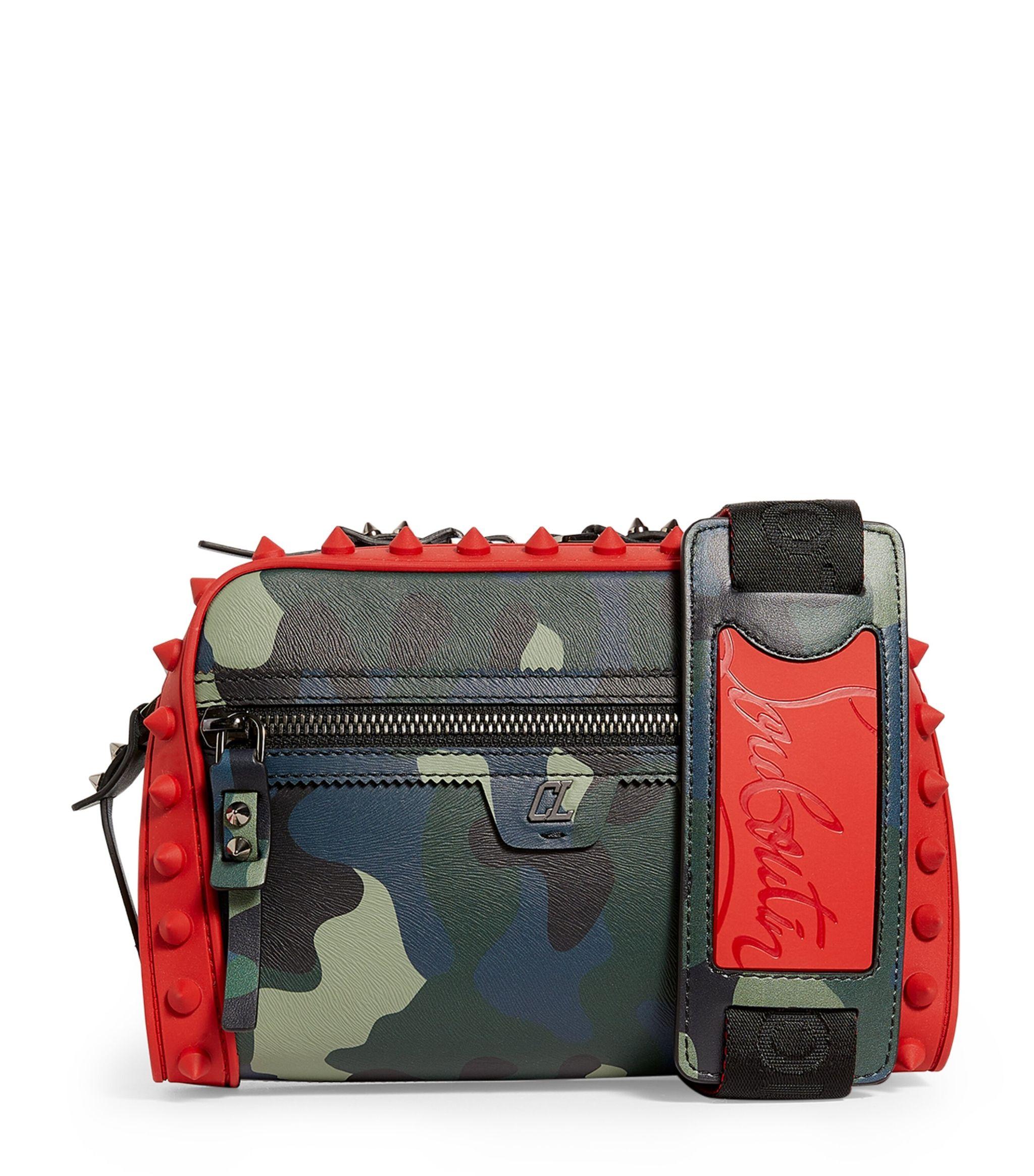 Christian Louboutin purse Pantone studs camouflage Zip Around