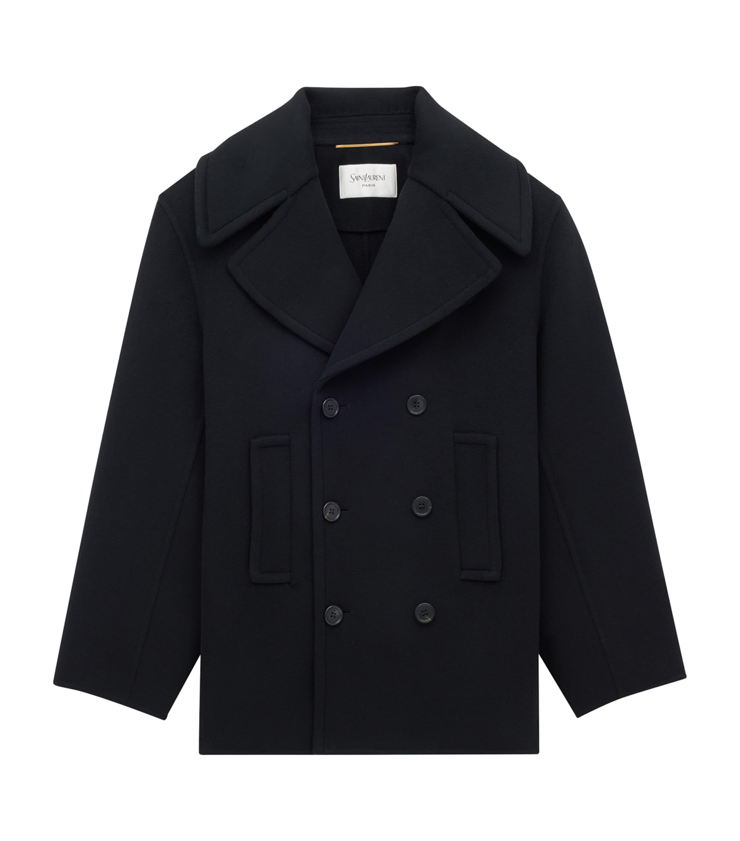 Women's Saint Laurent Long coats and winter coats | Lyst