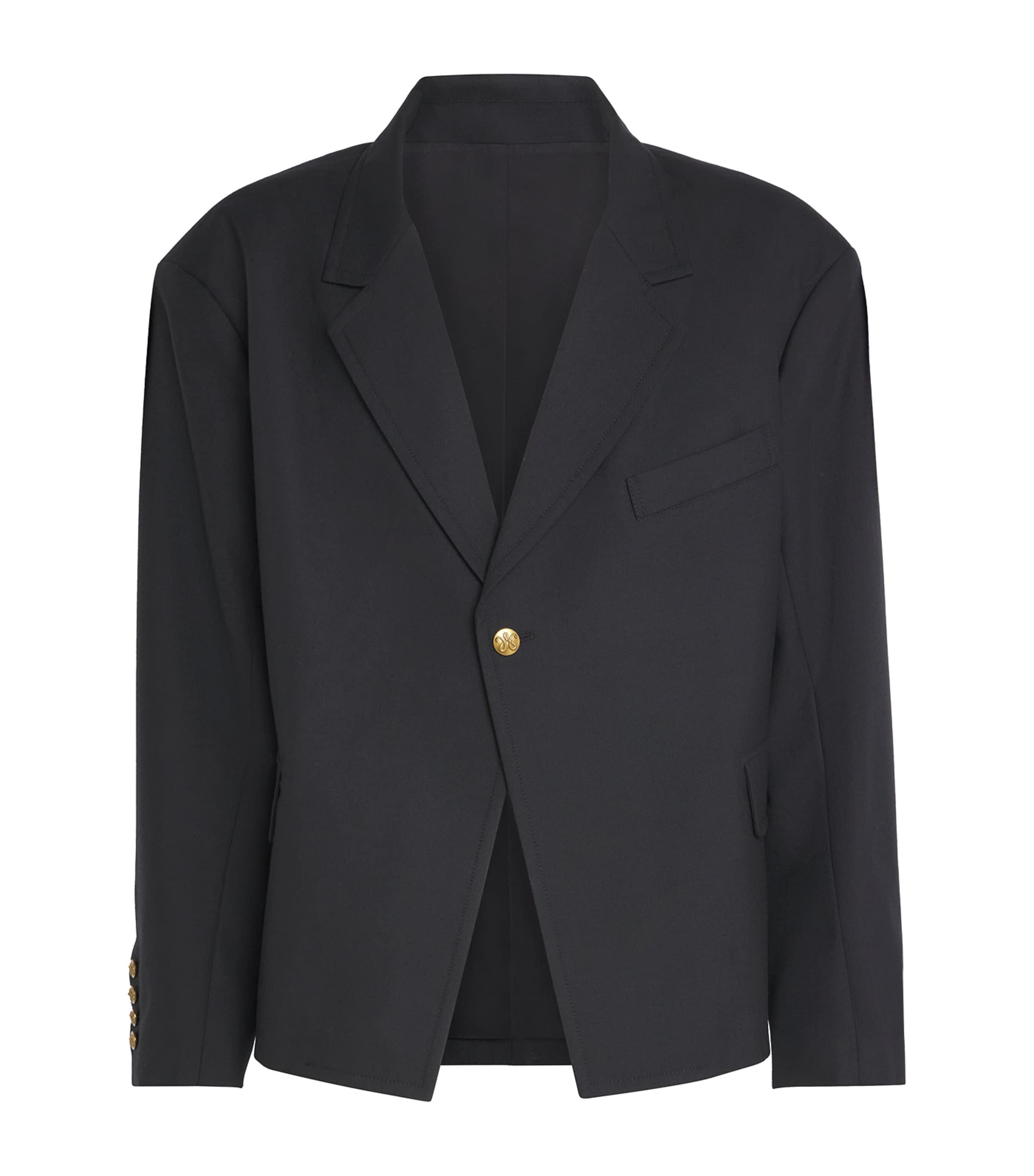 Willy Chavarria Box Cutter Blazer in Black for Men | Lyst