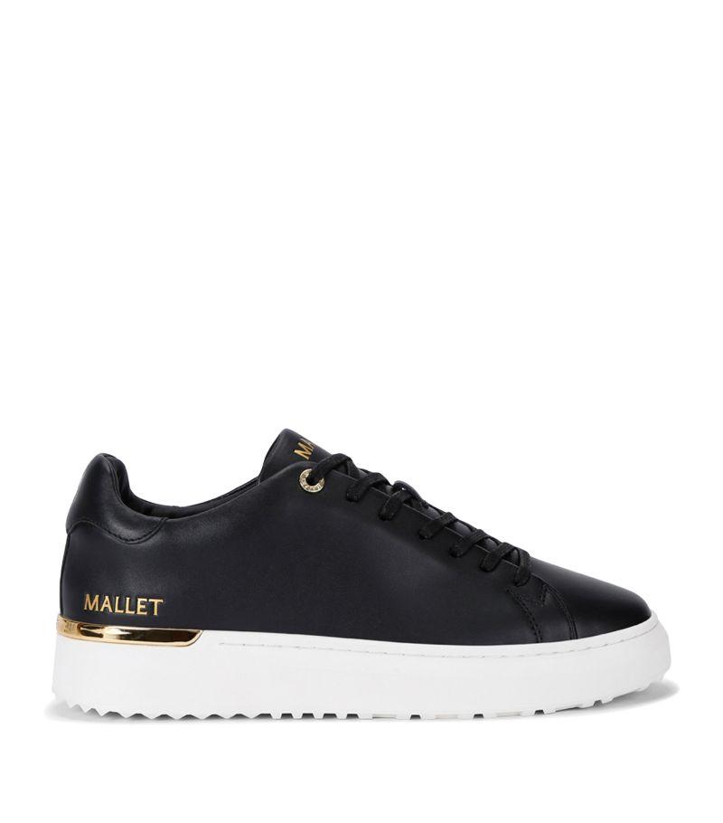 Black leather sneakers womens discount