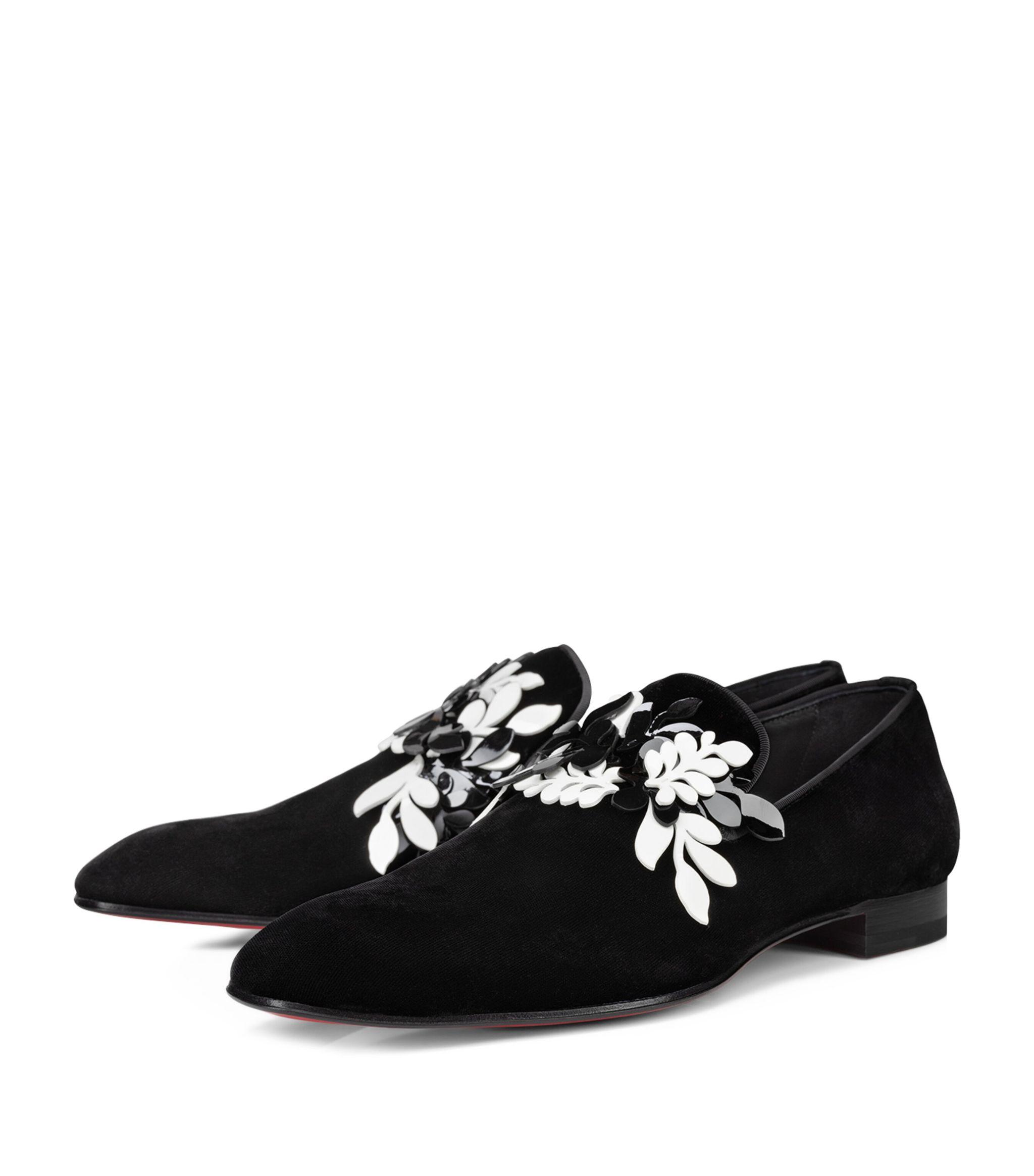 Christian Louboutin Dandelion Petunia Velvet Loafers in  display picture 2