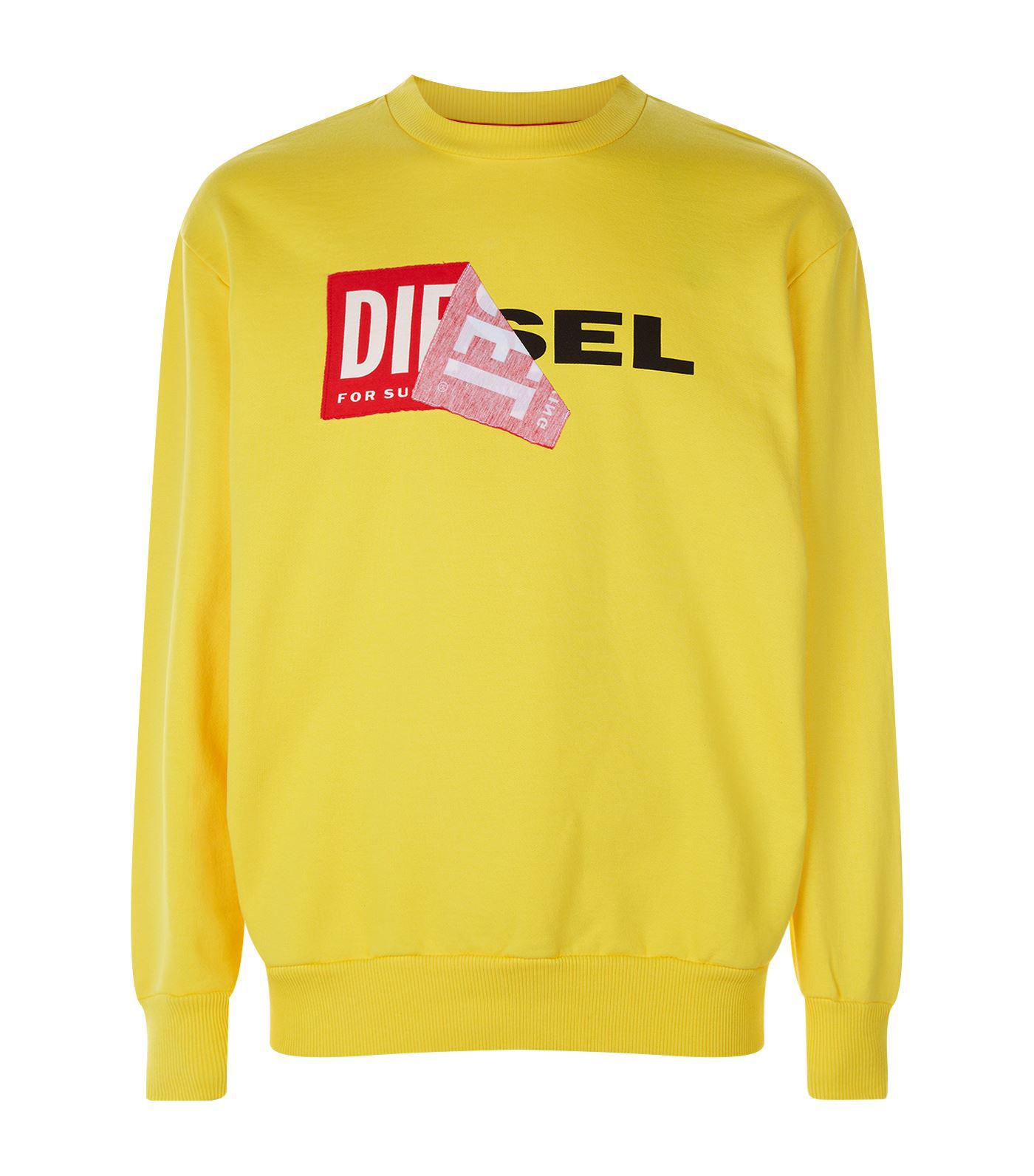 diesel yellow sweatshirt