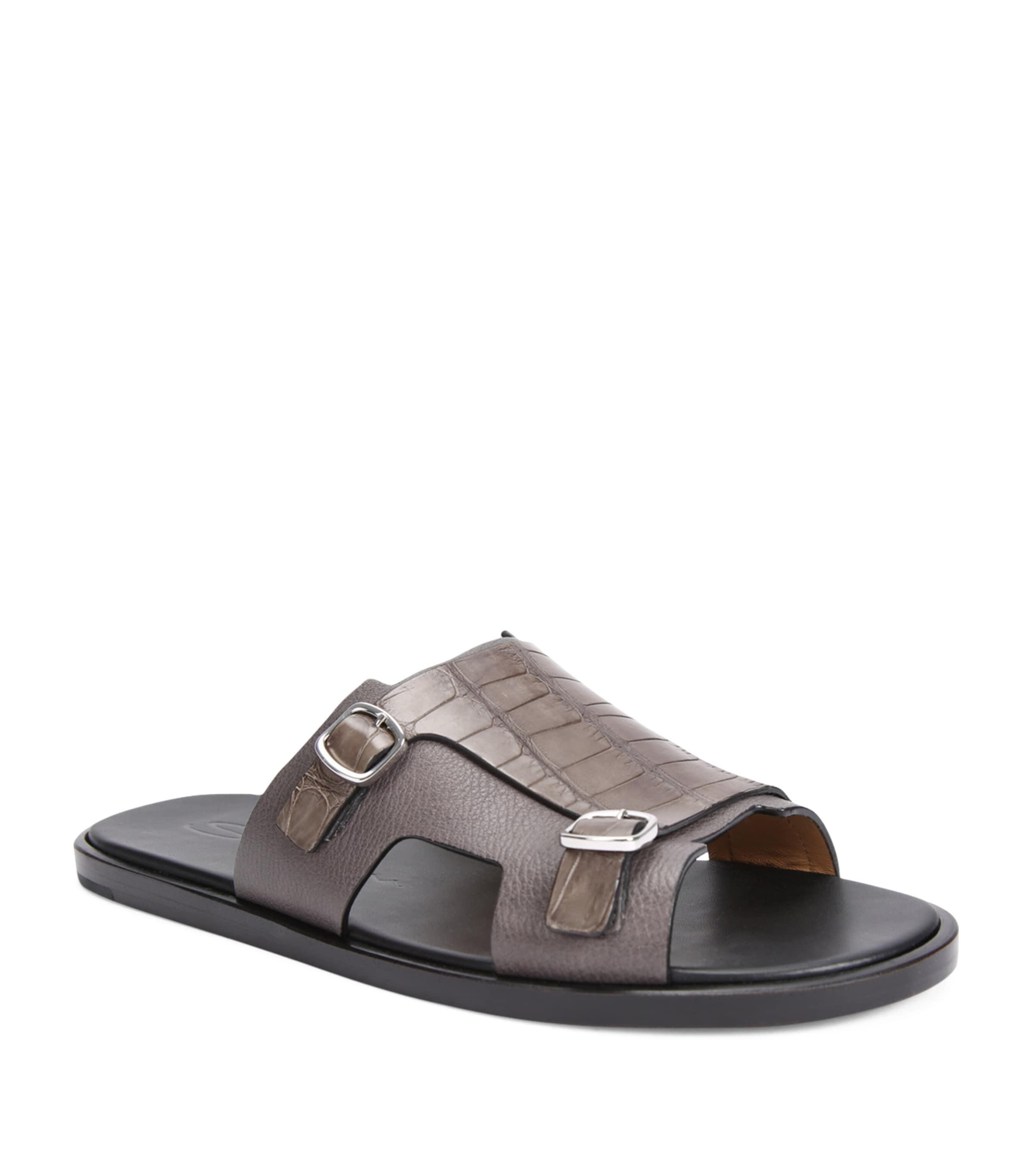 Santoni Leather sandals for Men | Online Sale up to 70% off