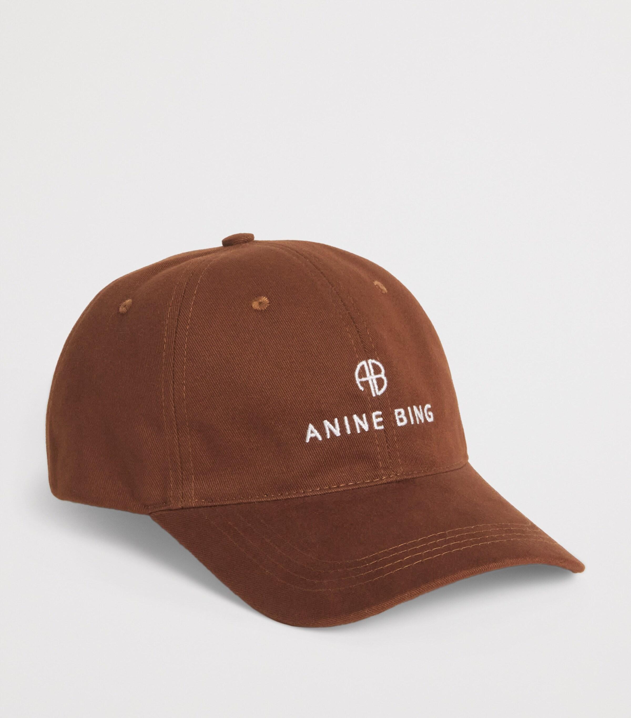 NWT Anine Bing Sport Brown Adjustable Baseball Cap Hat Logo Embroidered One Size Anine Bing Brown Cotton Baseball Cap | H-Brands main image 2