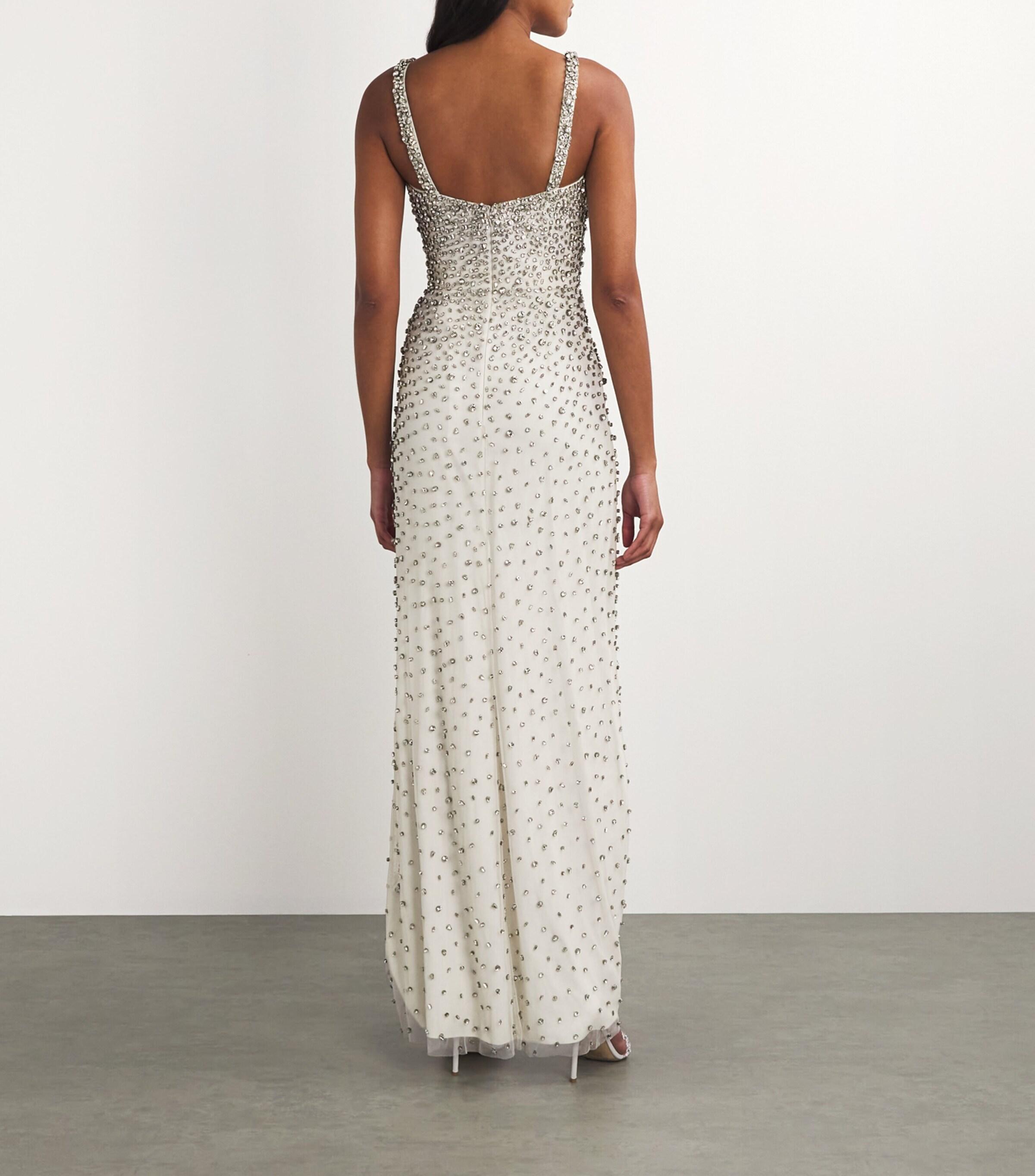 Jenny Packham Crystal-Embellished Cherry Gown in White | Lyst Jenny Packham Crystal-Embellished Cherry Gown in White | Lyst