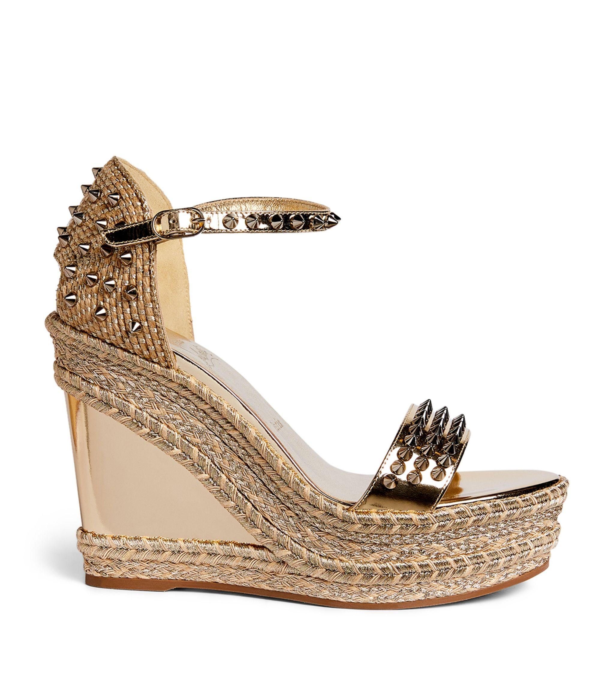 Christian Louboutin Madmonica Espadrille Wedge Sandals 120 in