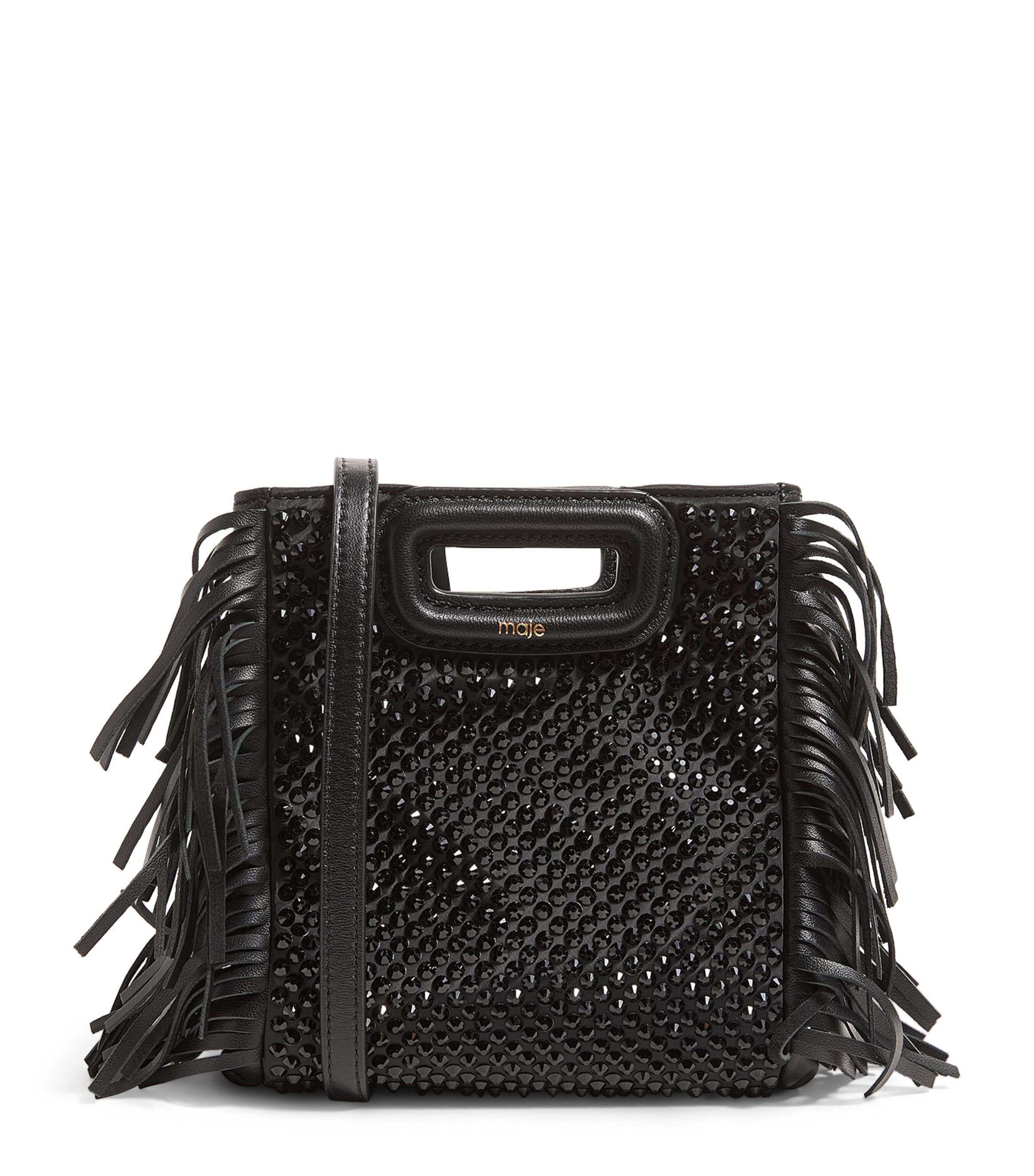 Maje Outlet Sac Noir Maje Maje Anse Sac Sac A Mains Maje Best Sale