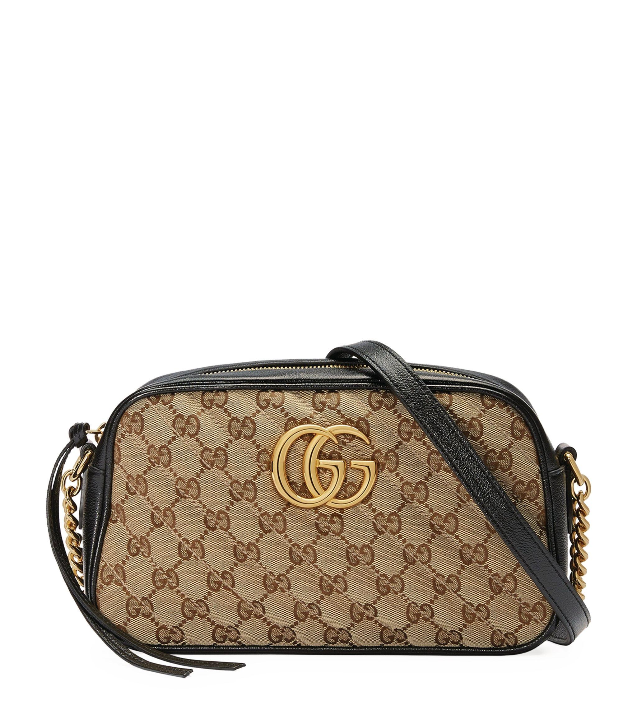 Gucci GG Marmont Small Shoulder Bag in Natural Lyst UK