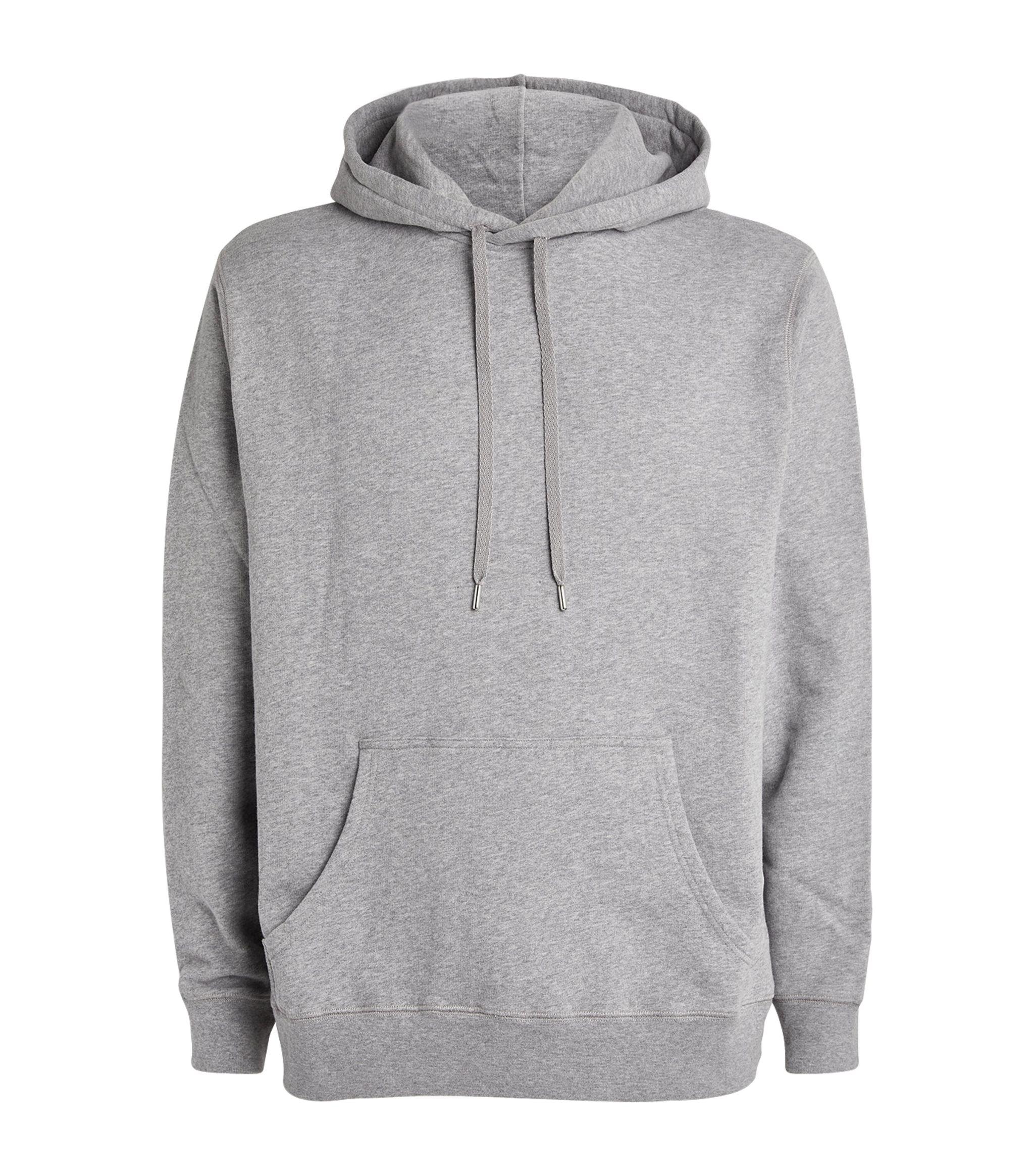 Sunspel Loopback Cotton Hoodie in Gray for Men | Lyst