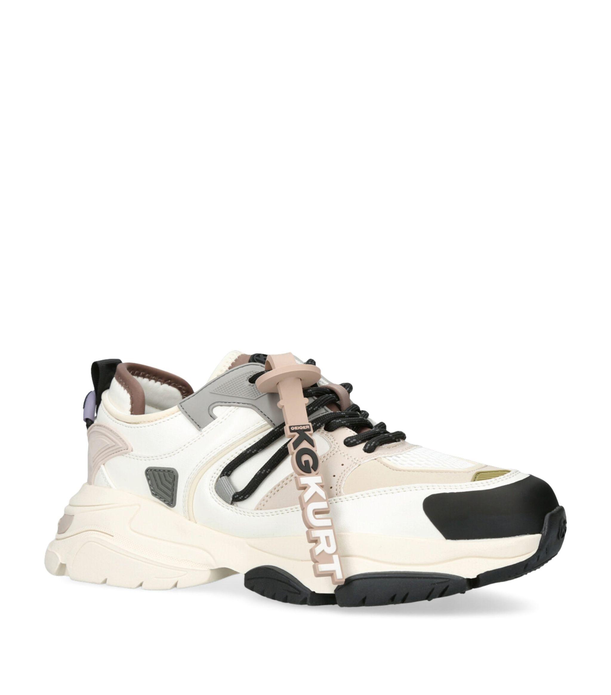 KG by Kurt Geiger Lennox Lace-up Trainers in White | Lyst