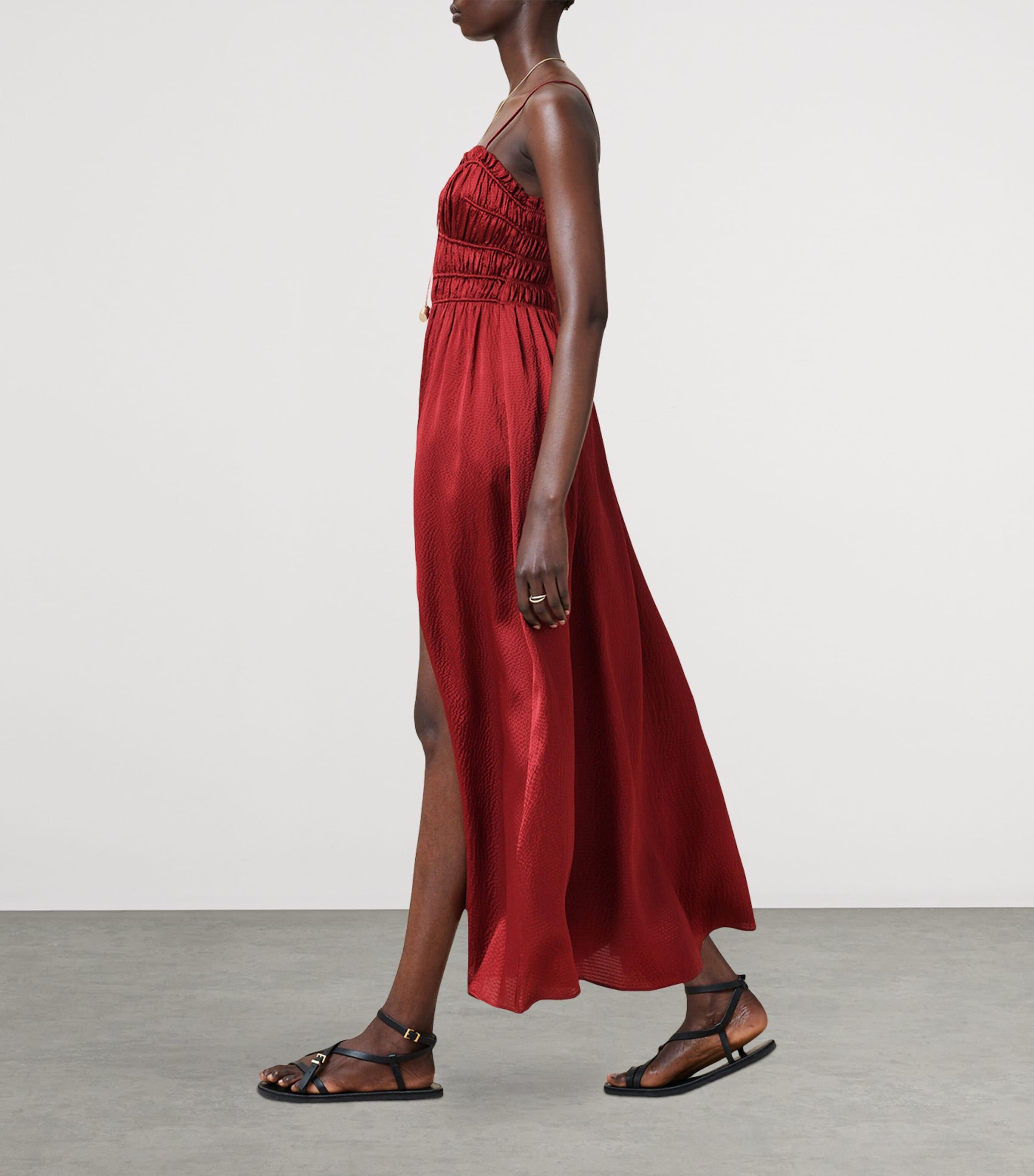 faelyn silk maxi dress AllSaints Faelyn Silk Maxi Dress