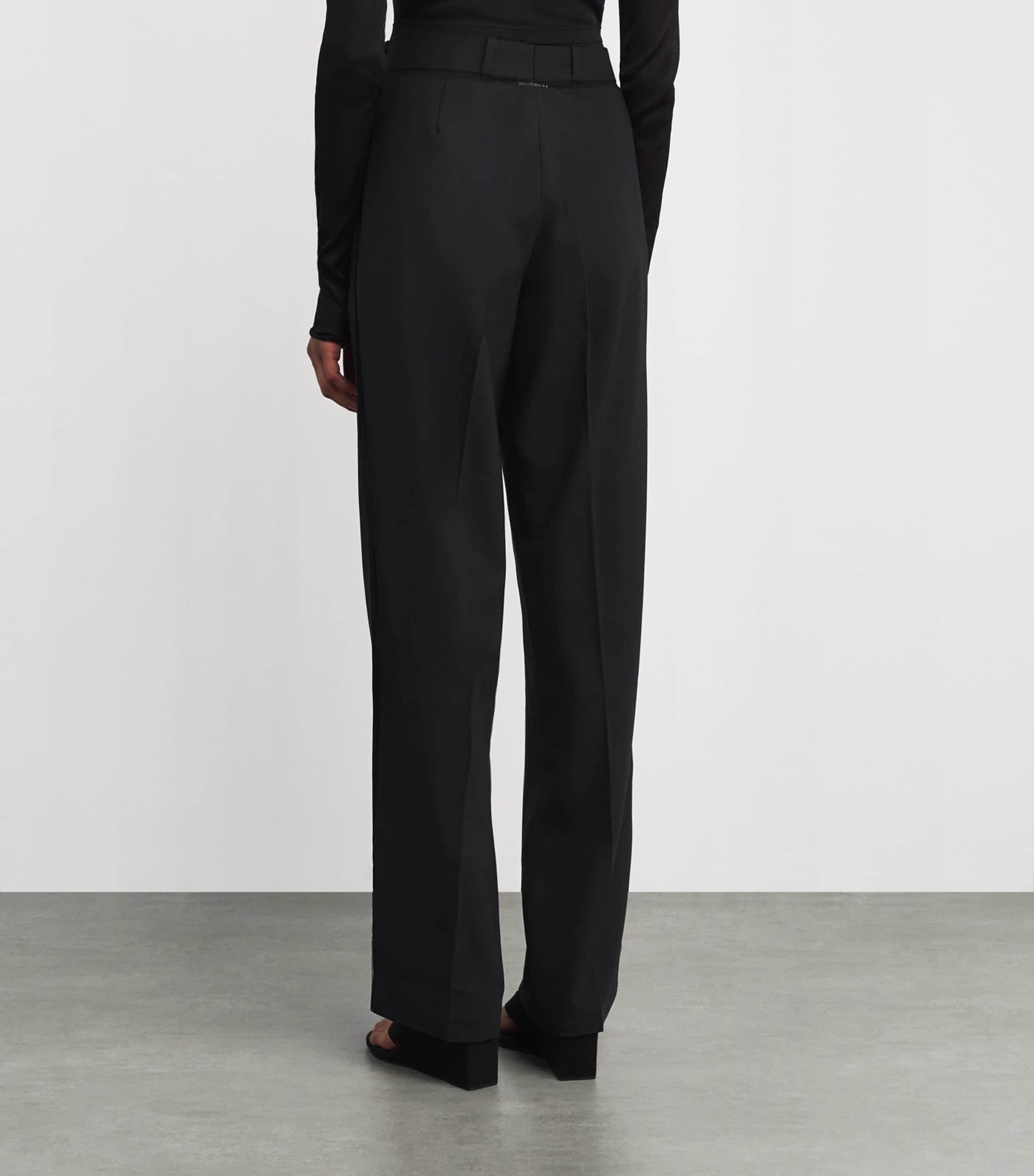 パンツ NENSI DOJAKA Women Straight Pants NDSS23TRS026BLACK Nensi Dojaka Straight-leg pants for Women | Online Sale up