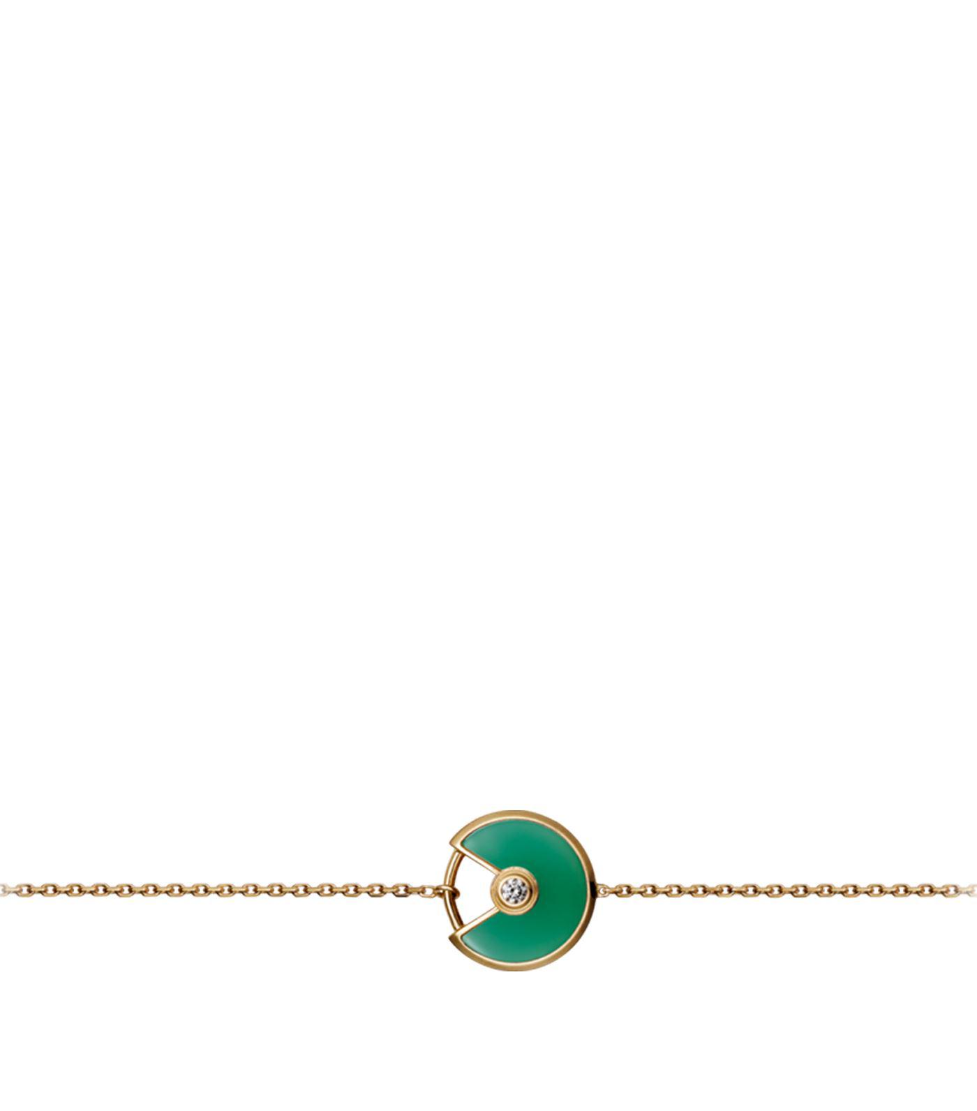 cartier amulette necklace green